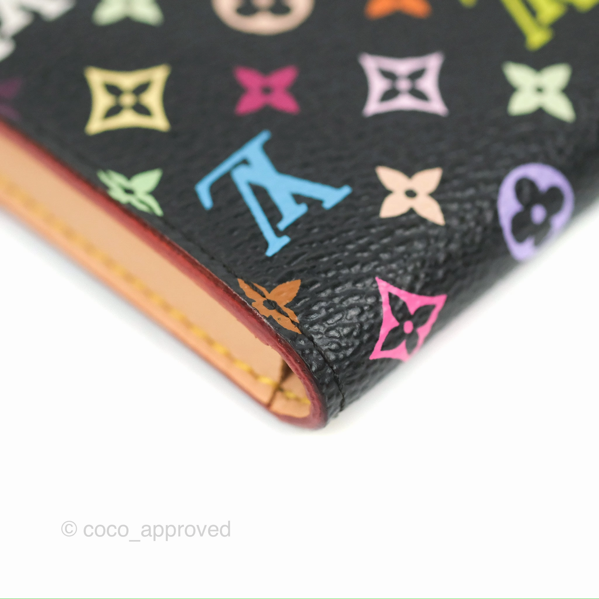 Louis Vuitton Monogram Multicolor Business Card Holder Black