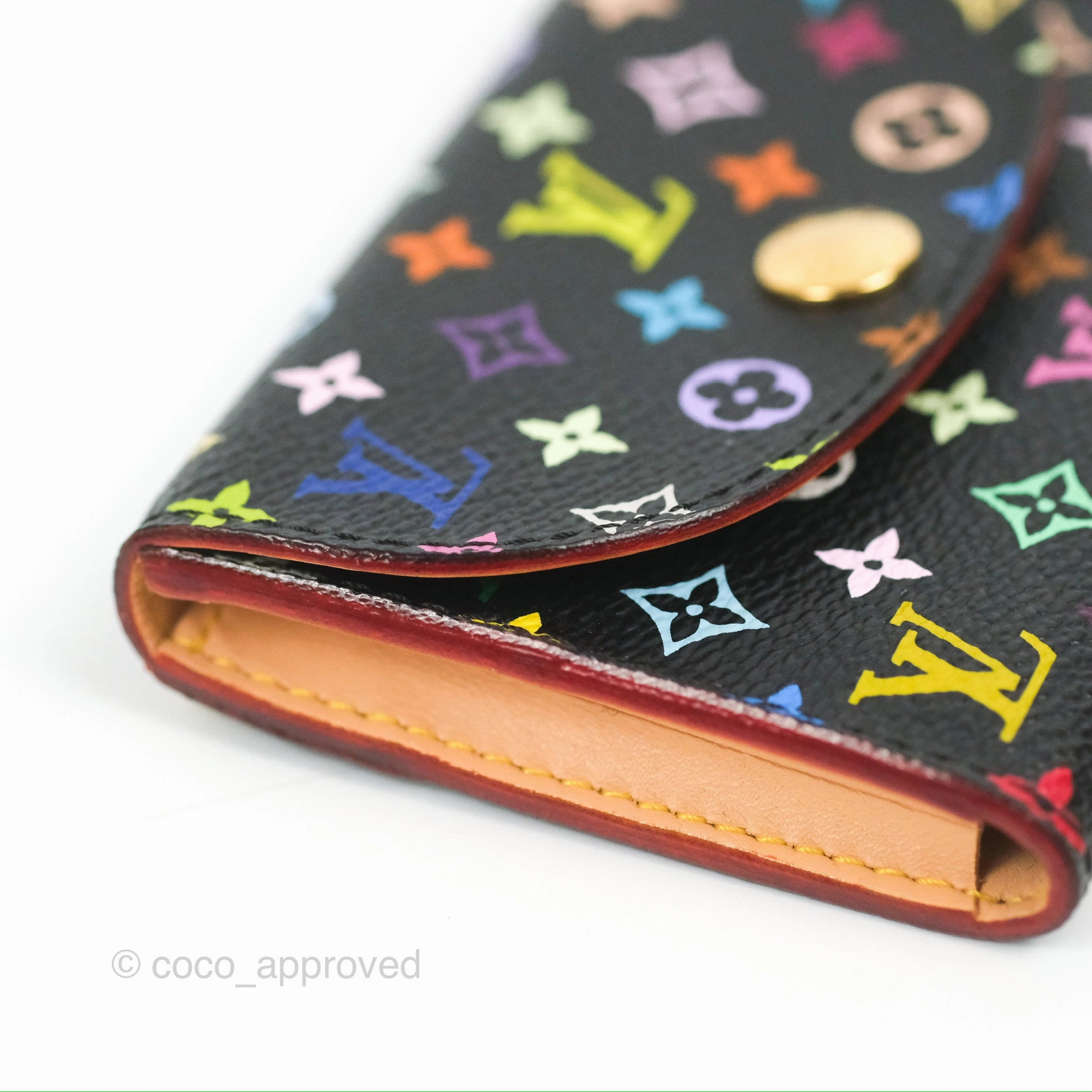 Louis Vuitton Monogram Multicolor Business Card Holder Black