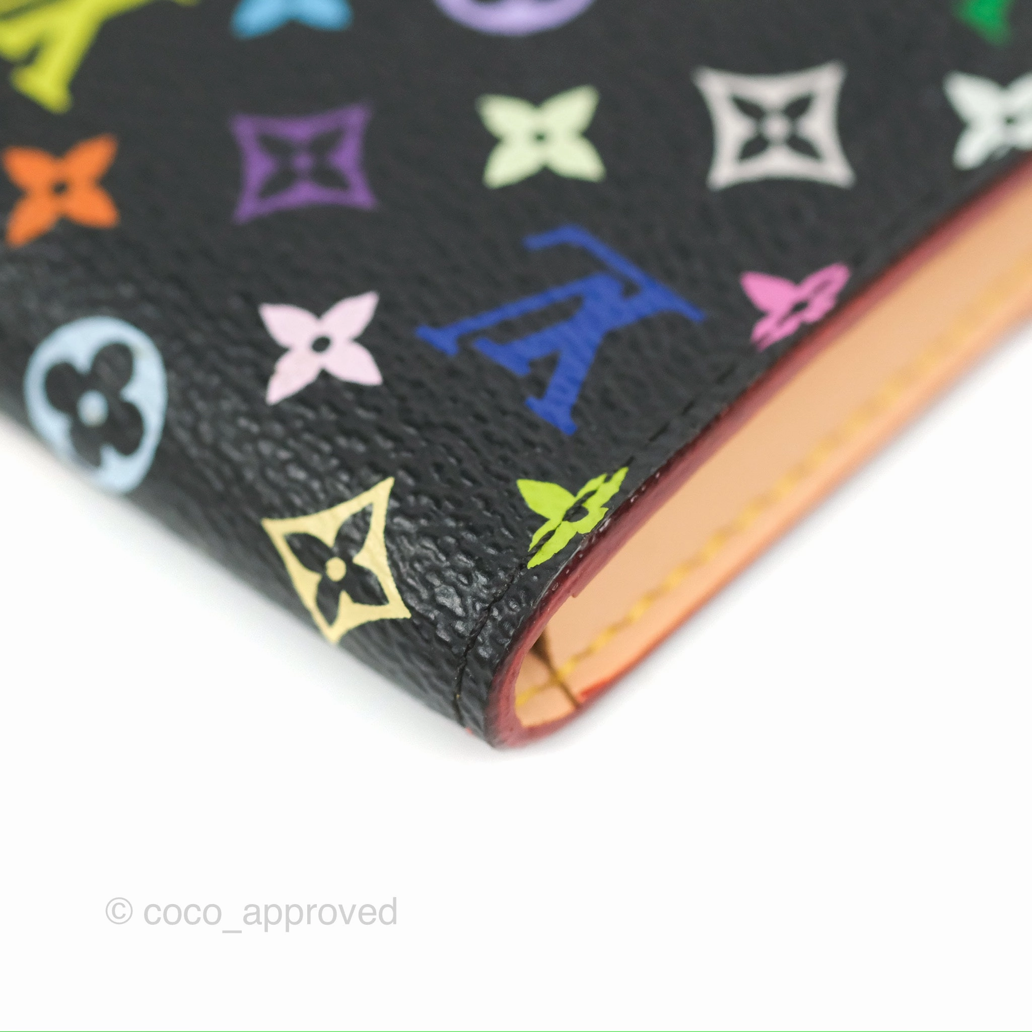 Louis Vuitton Monogram Multicolor Business Card Holder Black