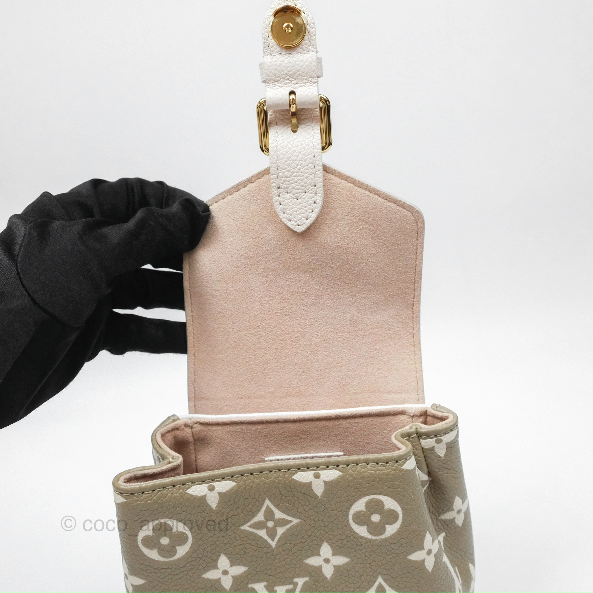 Louis Vuitton Monogram Spring in the City Tiny Backpack Khaki Green/ Beige/ Cream