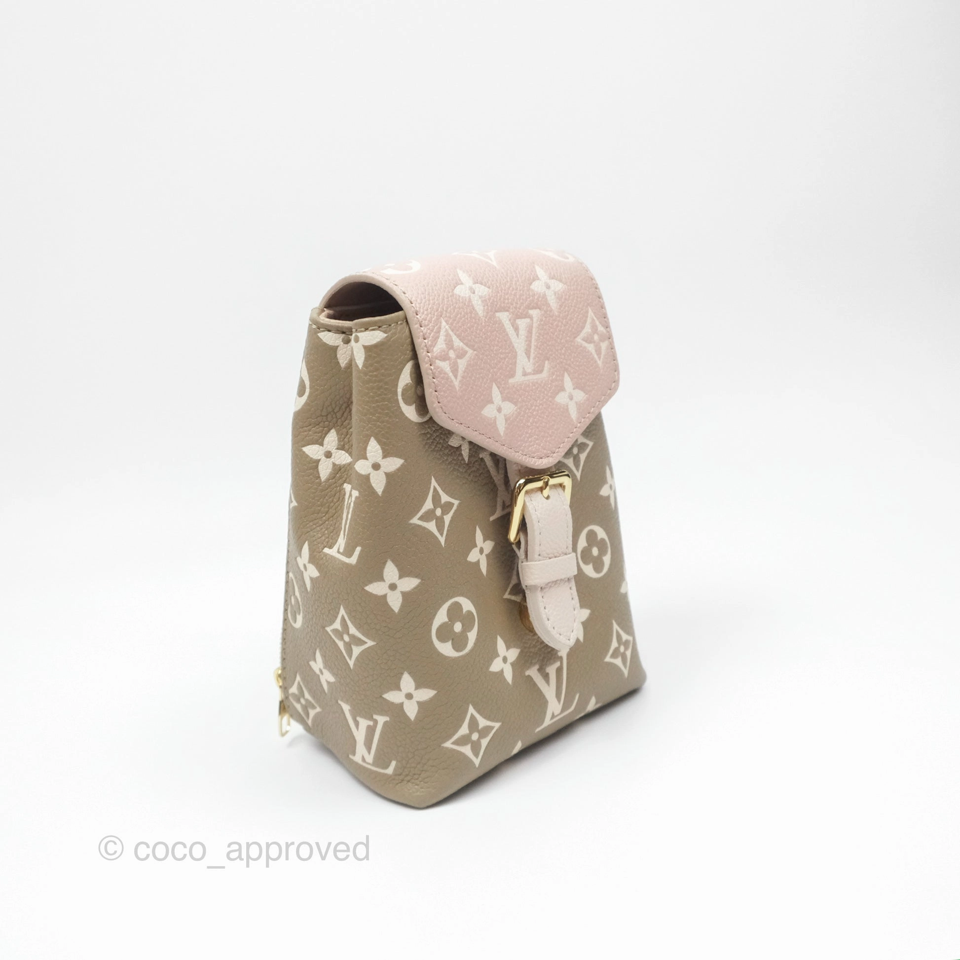Louis Vuitton Monogram Spring in the City Tiny Backpack Khaki Green/ Beige/ Cream