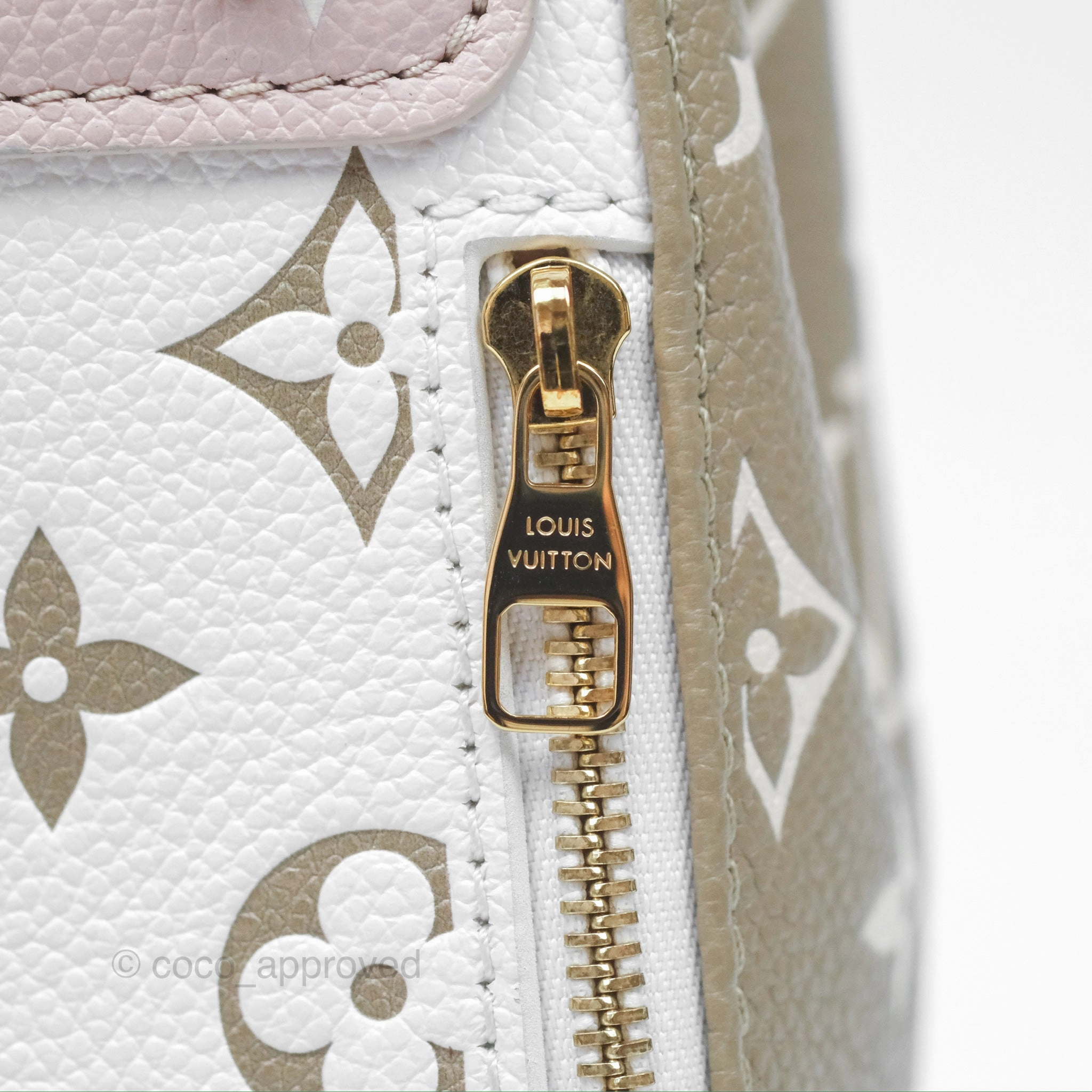 Louis Vuitton Monogram Spring in the City Tiny Backpack Khaki Green/ Beige/ Cream