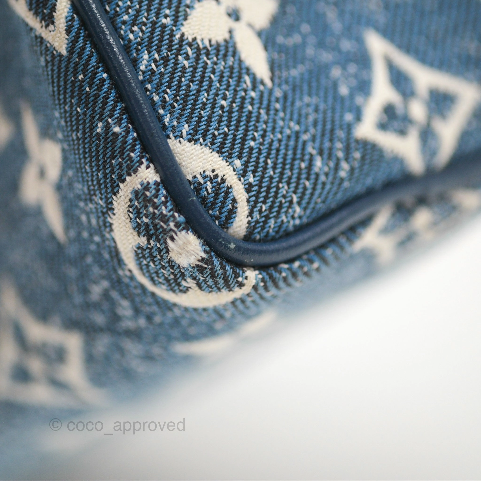 Louis Vuitton Nano Speedy Denim Monogram Blue