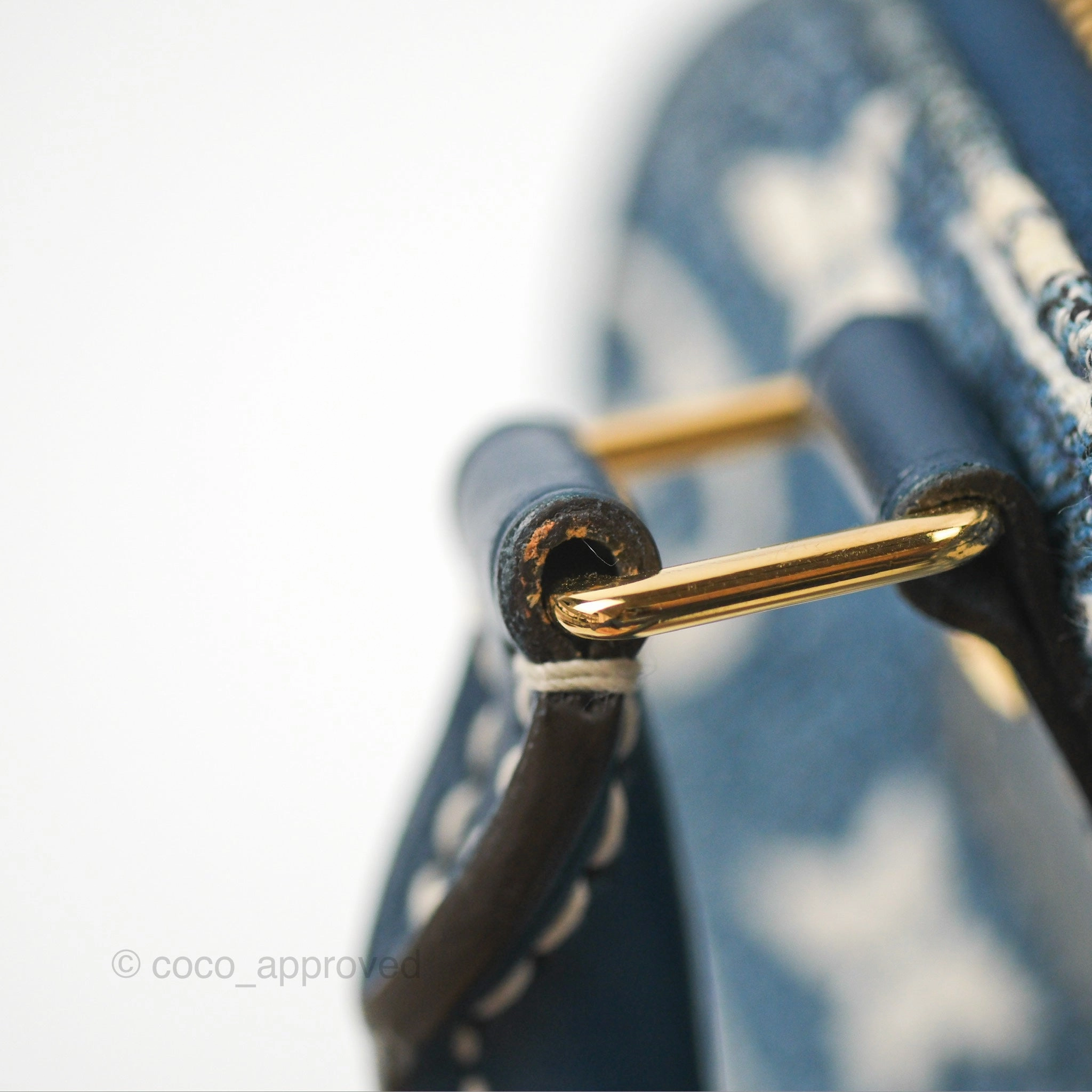 Louis Vuitton Nano Speedy Denim Monogram Blue
