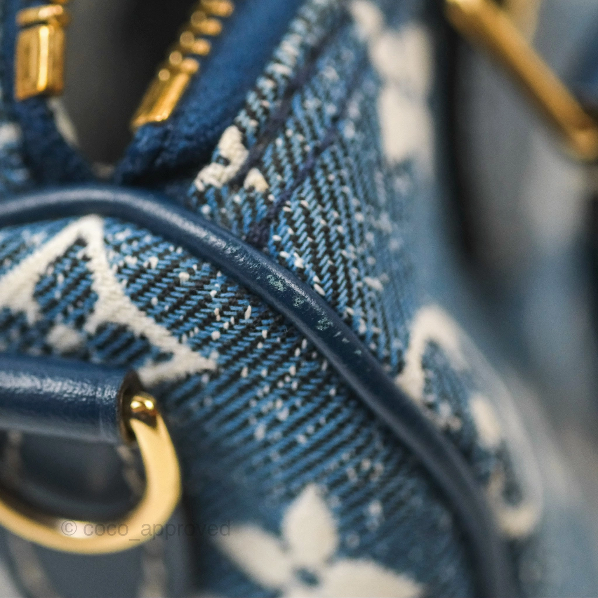 Louis Vuitton Nano Speedy Denim Monogram Blue