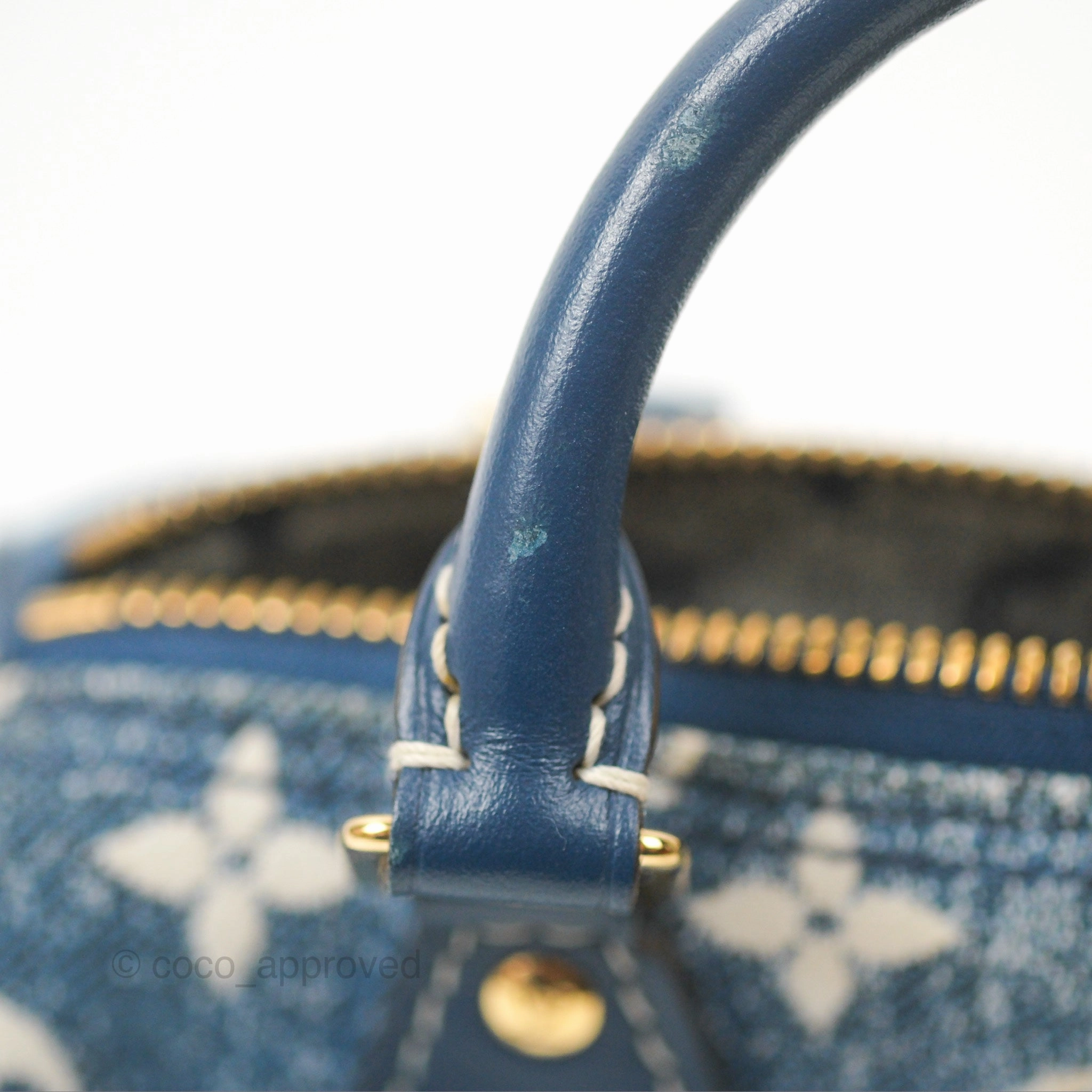 Louis Vuitton Nano Speedy Denim Monogram Blue