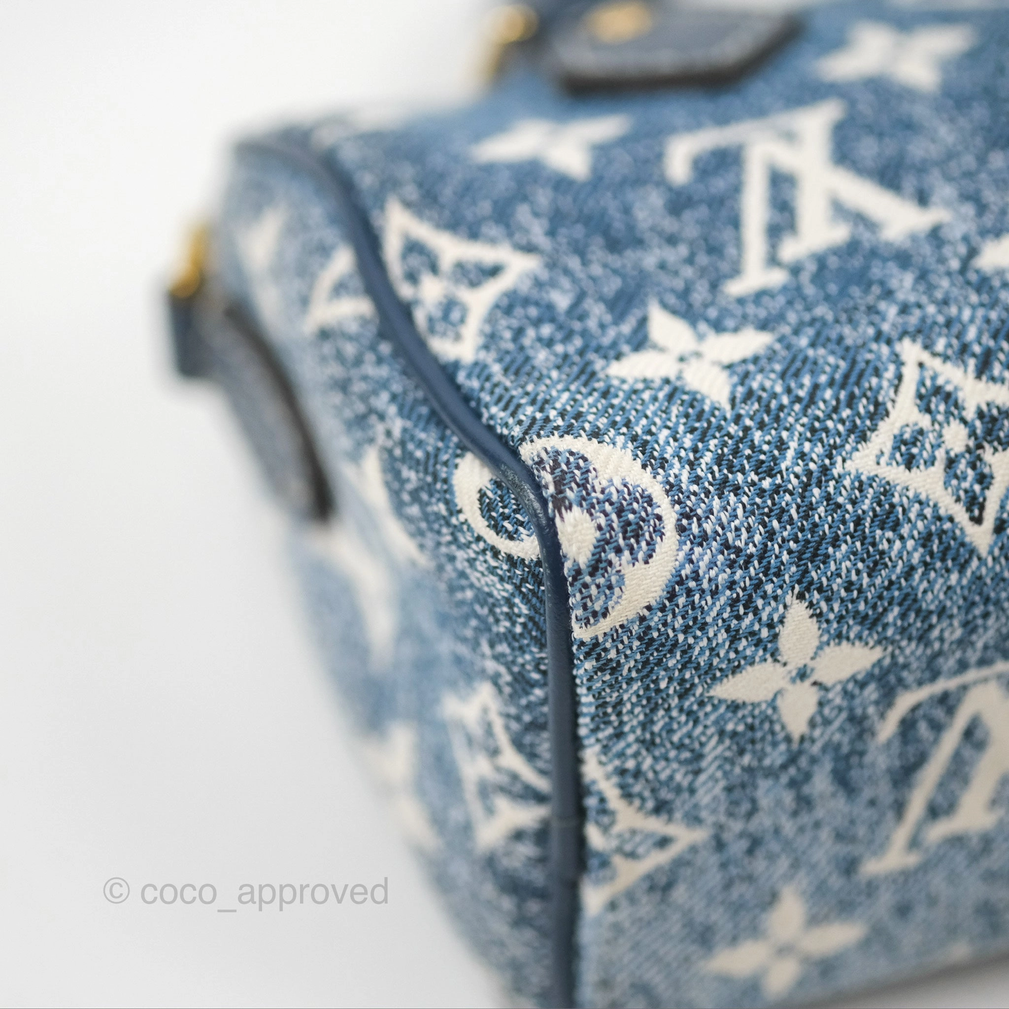 Louis Vuitton Nano Speedy Denim Monogram Blue