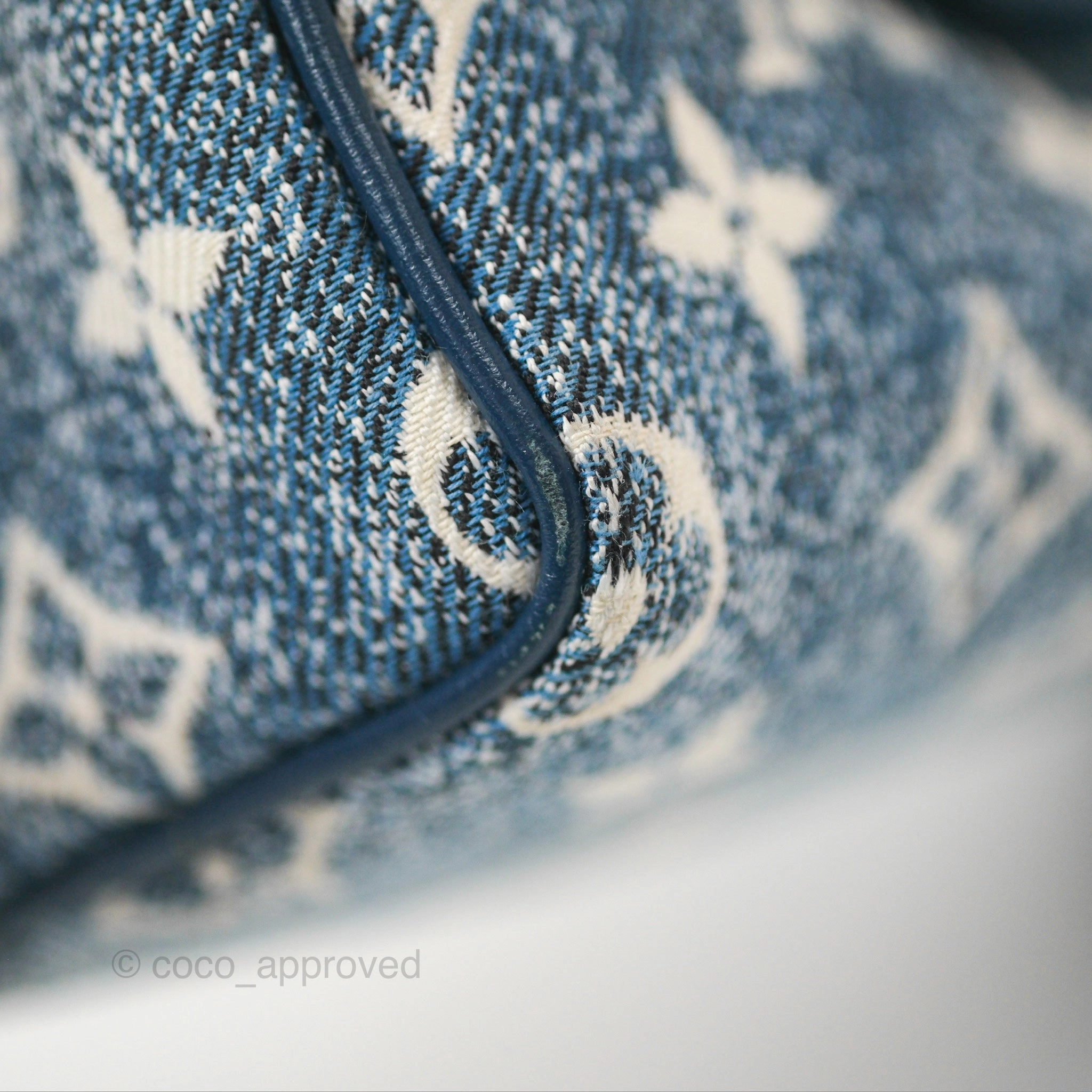 Louis Vuitton Nano Speedy Denim Monogram Blue