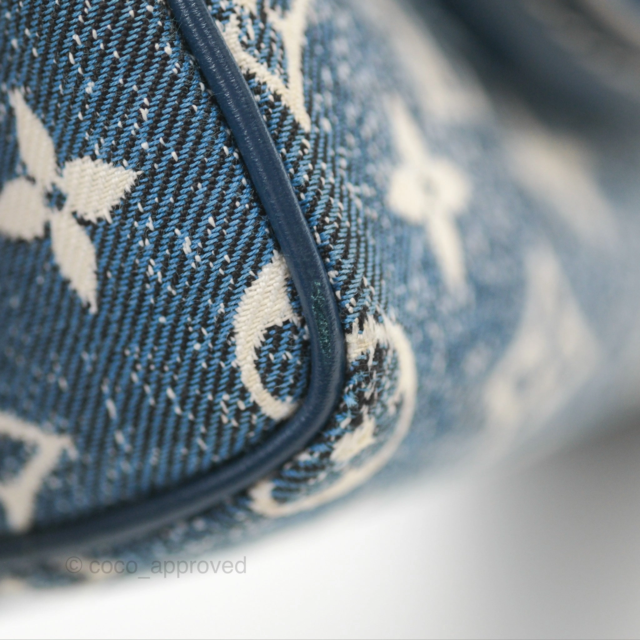 Louis Vuitton Nano Speedy Denim Monogram Blue