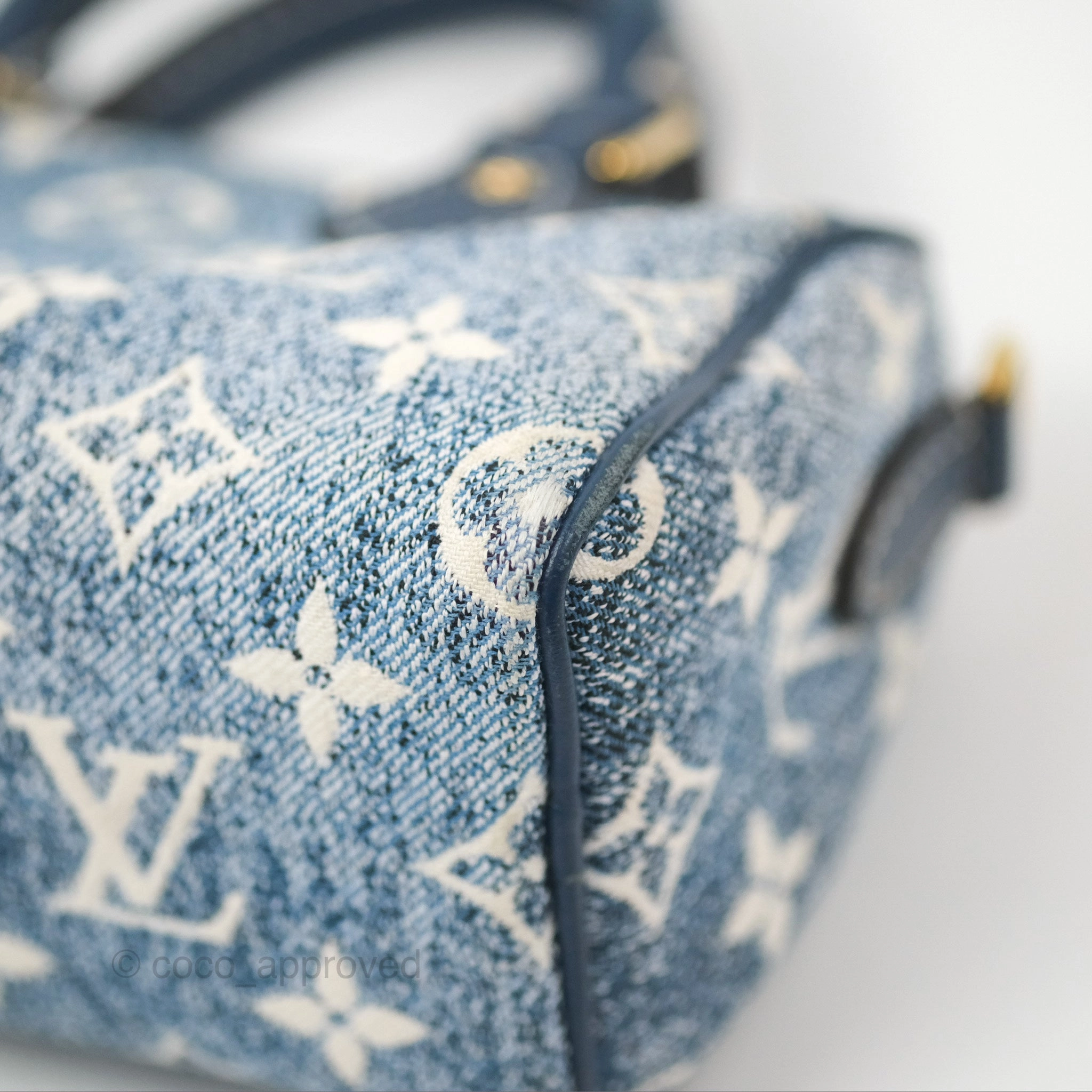 Louis Vuitton Nano Speedy Denim Monogram Blue