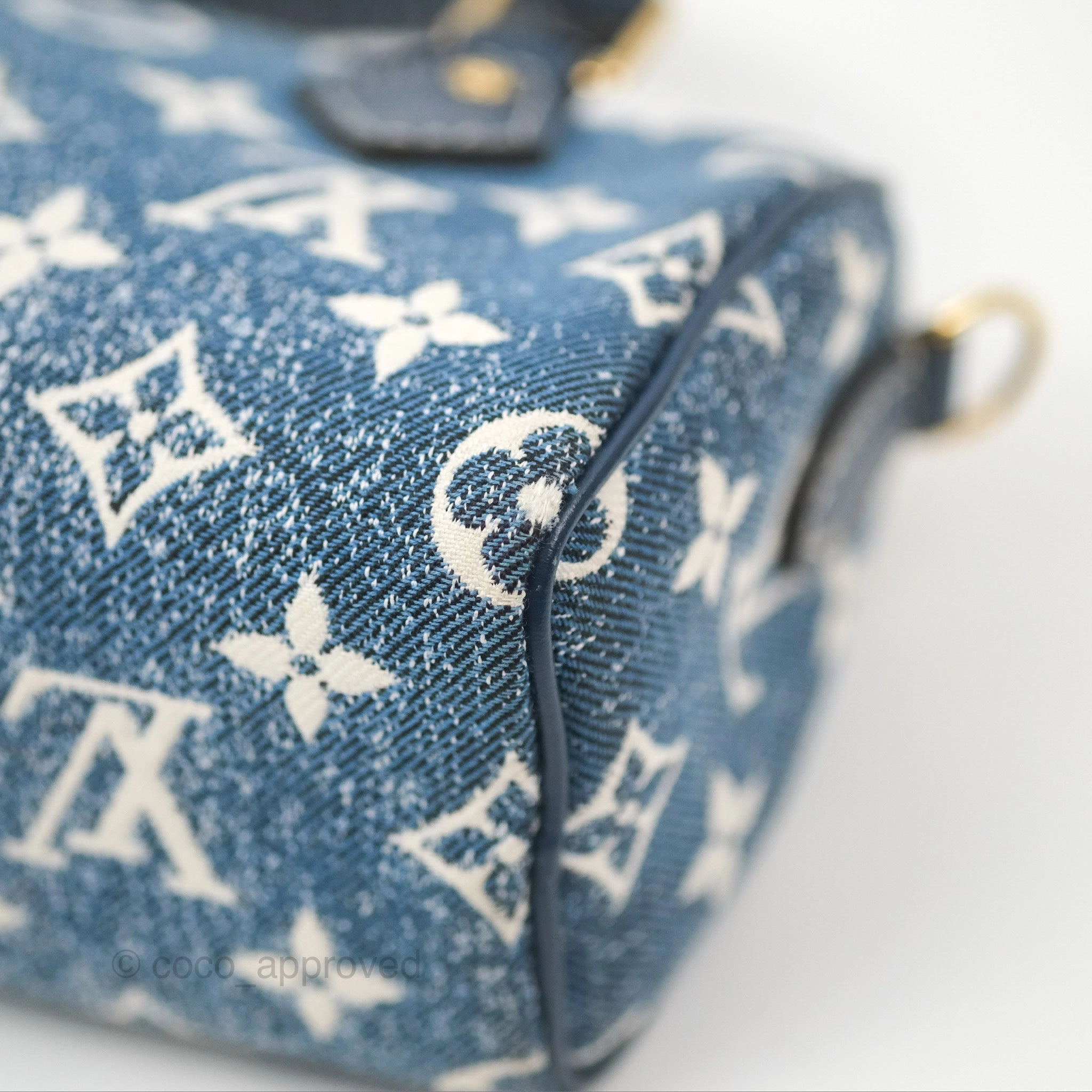 Louis Vuitton Nano Speedy Denim Monogram Blue
