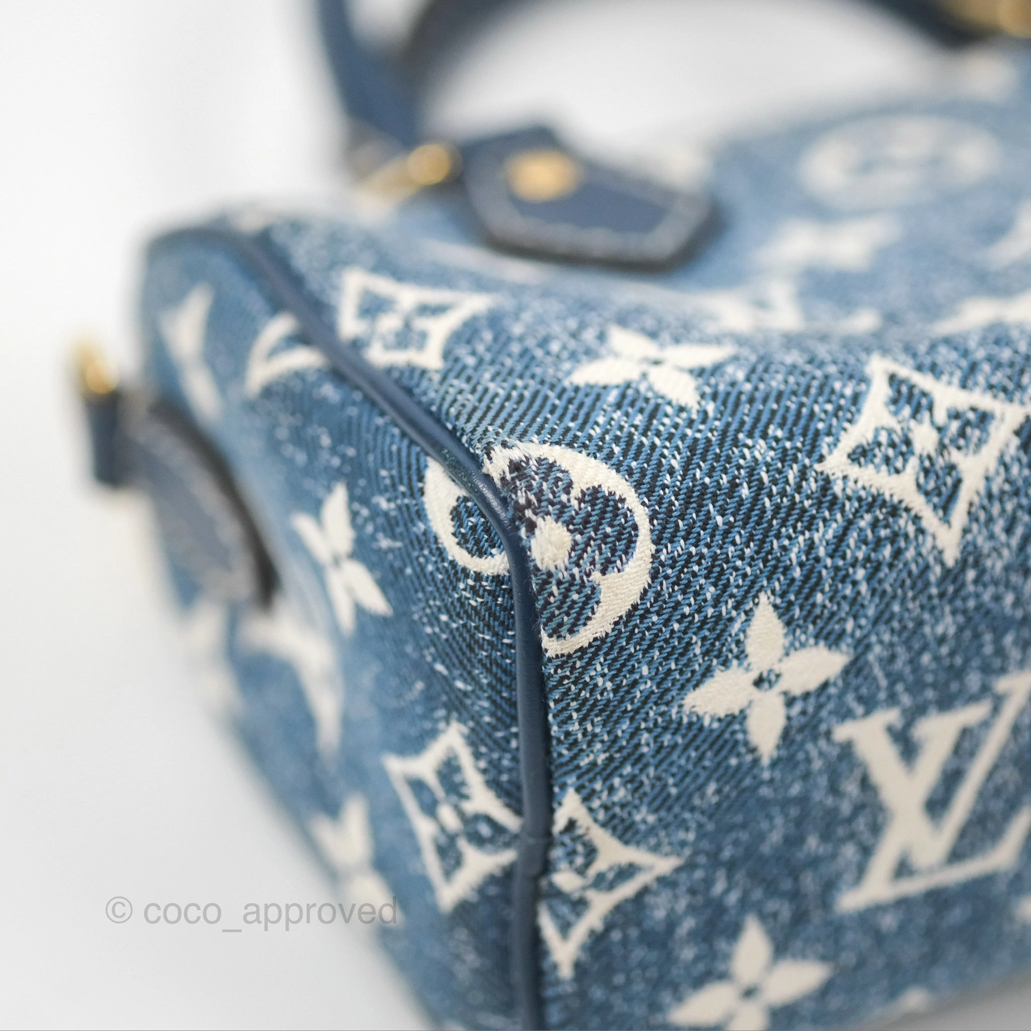Louis Vuitton Nano Speedy Denim Monogram Blue