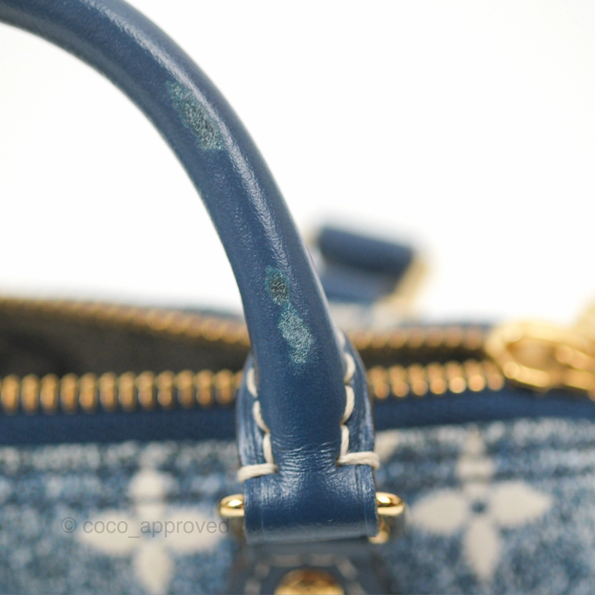 Louis Vuitton Nano Speedy Denim Monogram Blue