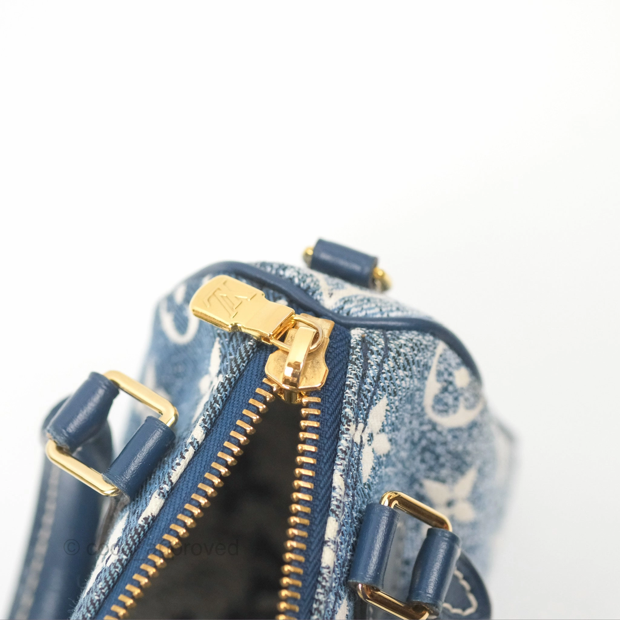 Louis Vuitton Nano Speedy Denim Monogram Blue