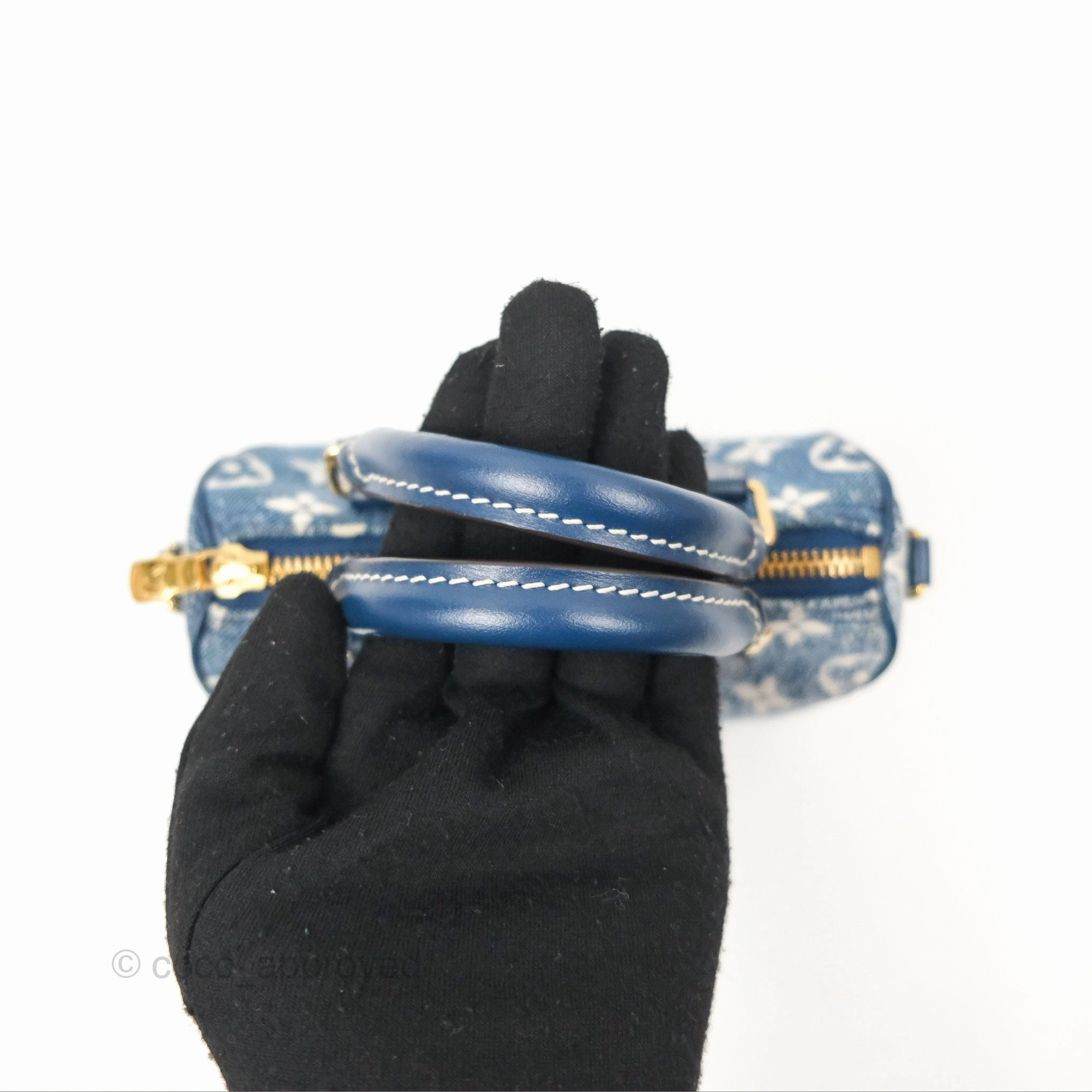 Louis Vuitton Nano Speedy Denim Monogram Blue