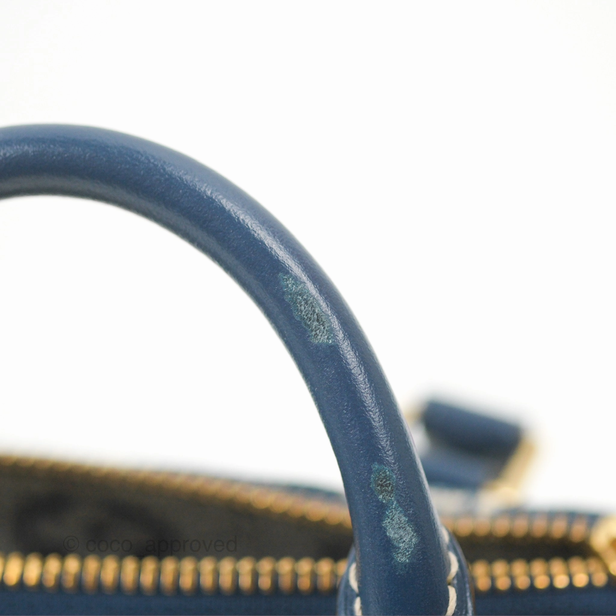 Louis Vuitton Nano Speedy Denim Monogram Blue