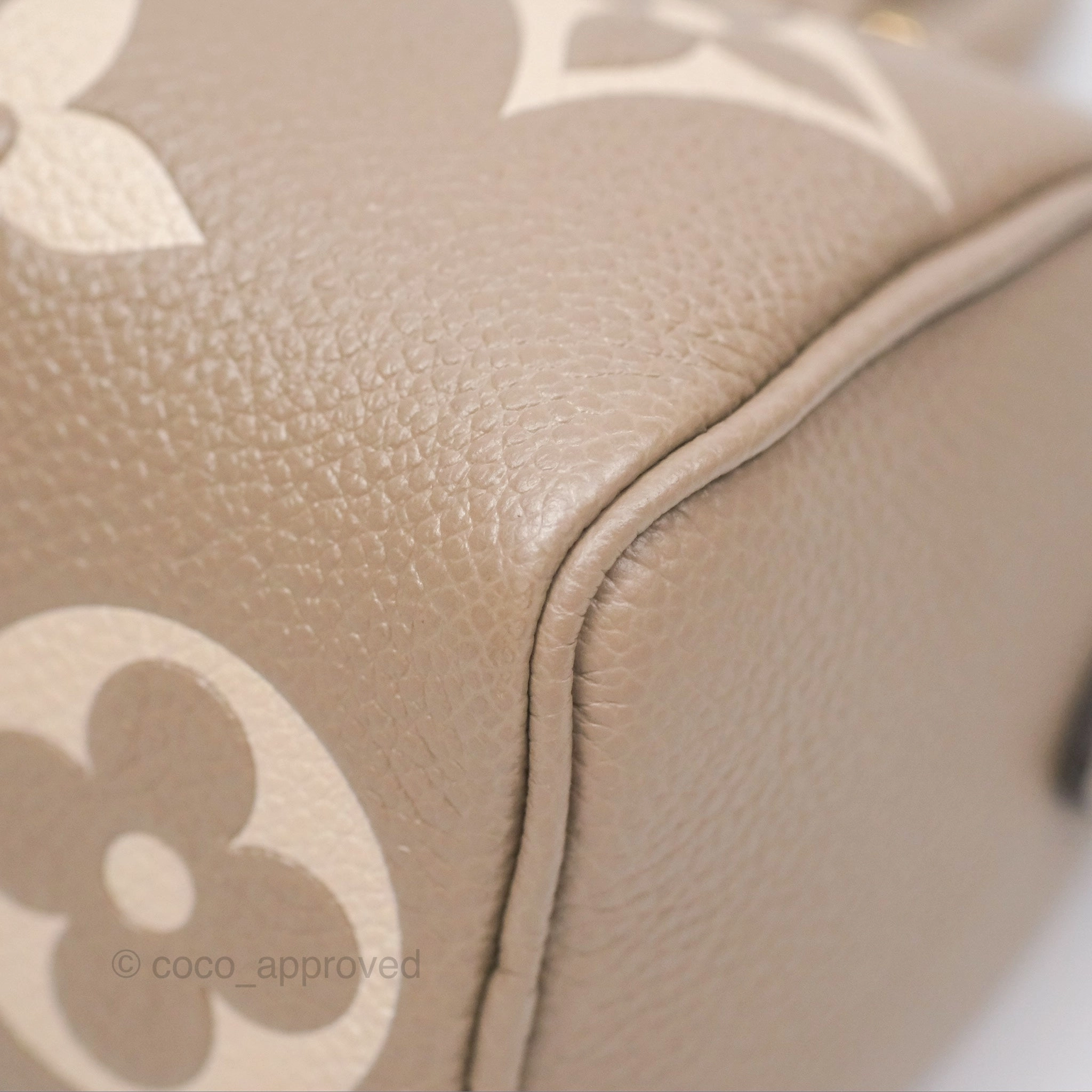 Louis Vuitton Nano Speedy Monogram Empreinte Dove/Cream