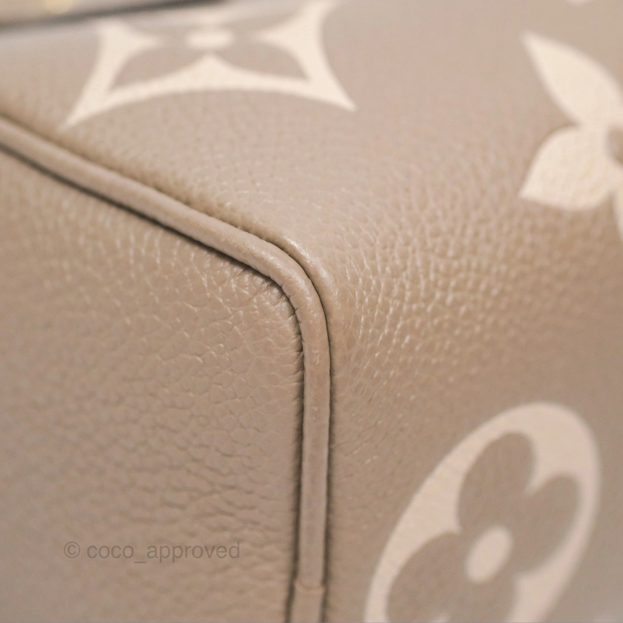 Louis Vuitton Nano Speedy Monogram Empreinte Dove/Cream