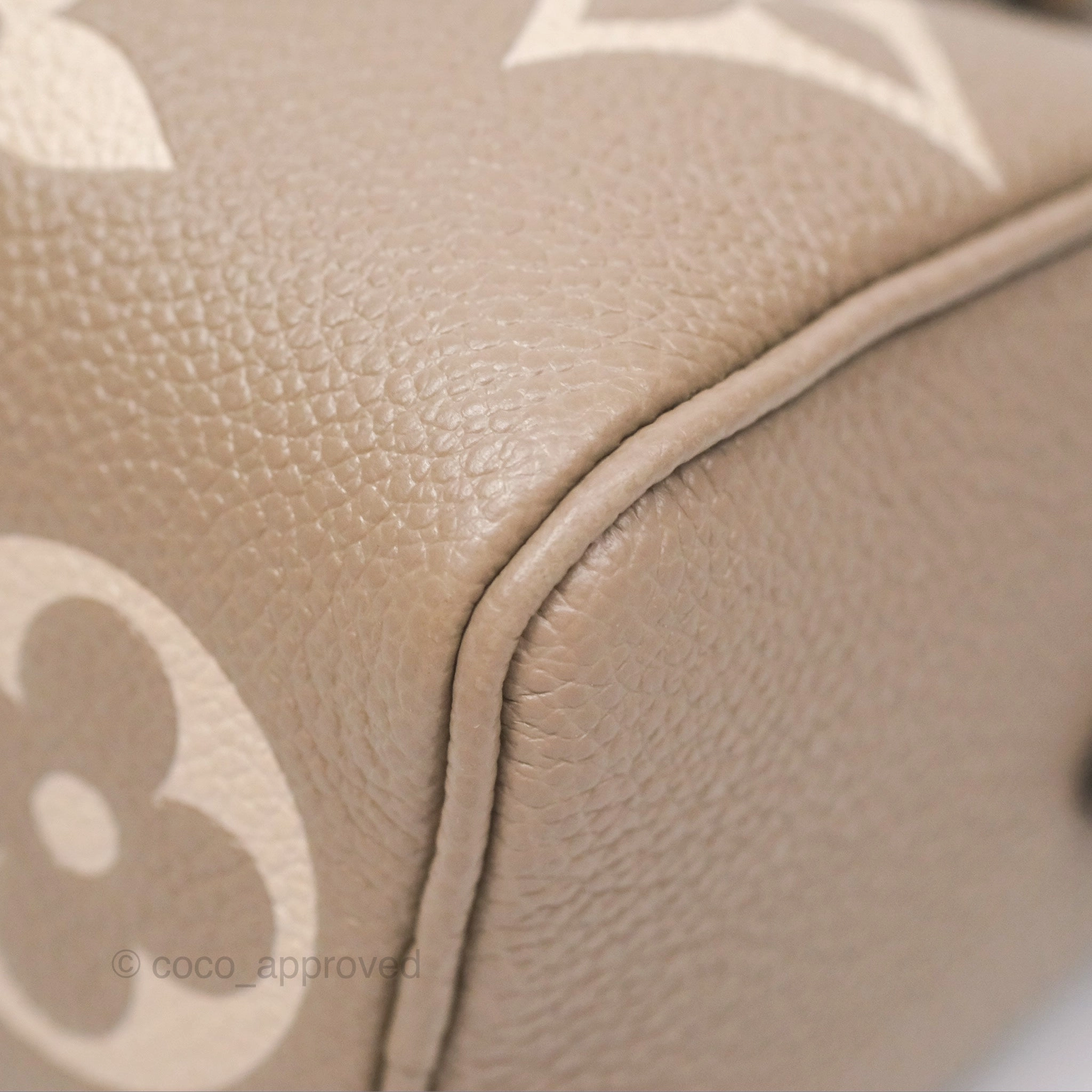 Louis Vuitton Nano Speedy Monogram Empreinte Dove/Cream