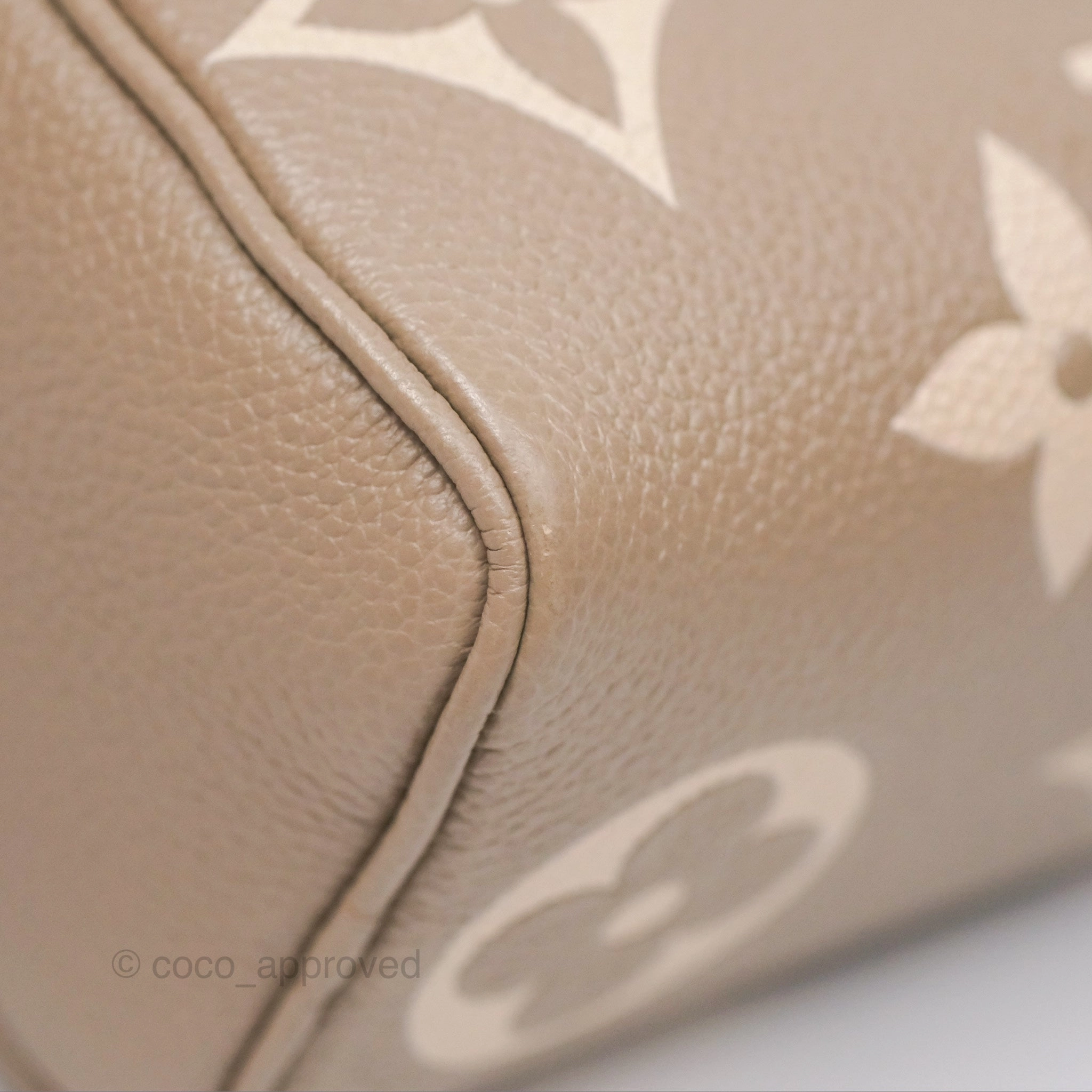 Louis Vuitton Nano Speedy Monogram Empreinte Dove/Cream