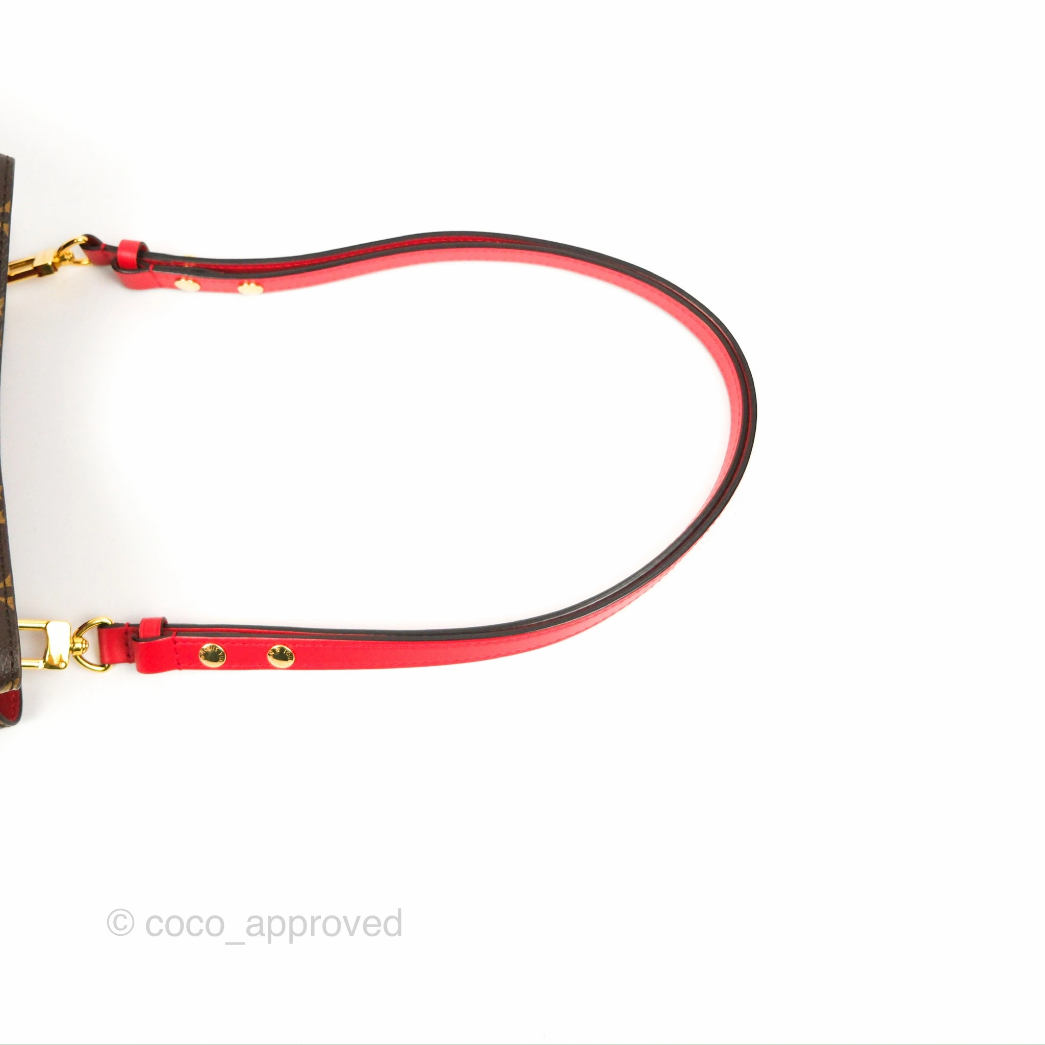 Louis Vuitton Neonoe Bucket Bag MM Monogram Canvas Red