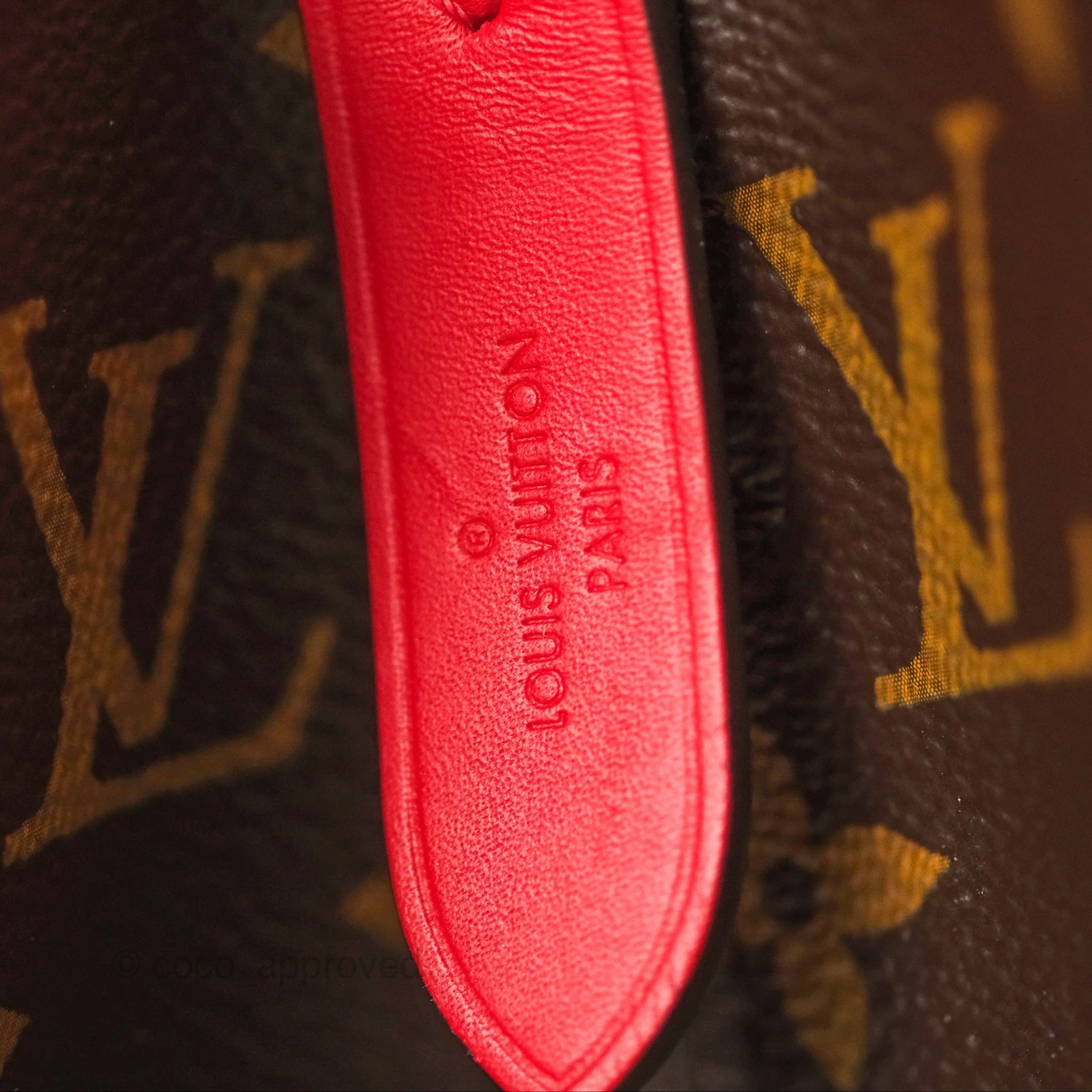 Louis Vuitton Neonoe Bucket Bag MM Monogram Canvas Red