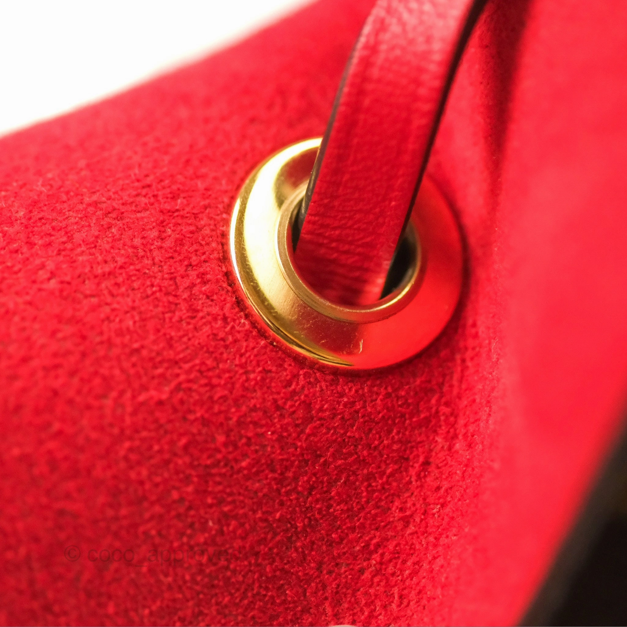 Louis Vuitton Neonoe Bucket Bag MM Monogram Canvas Red