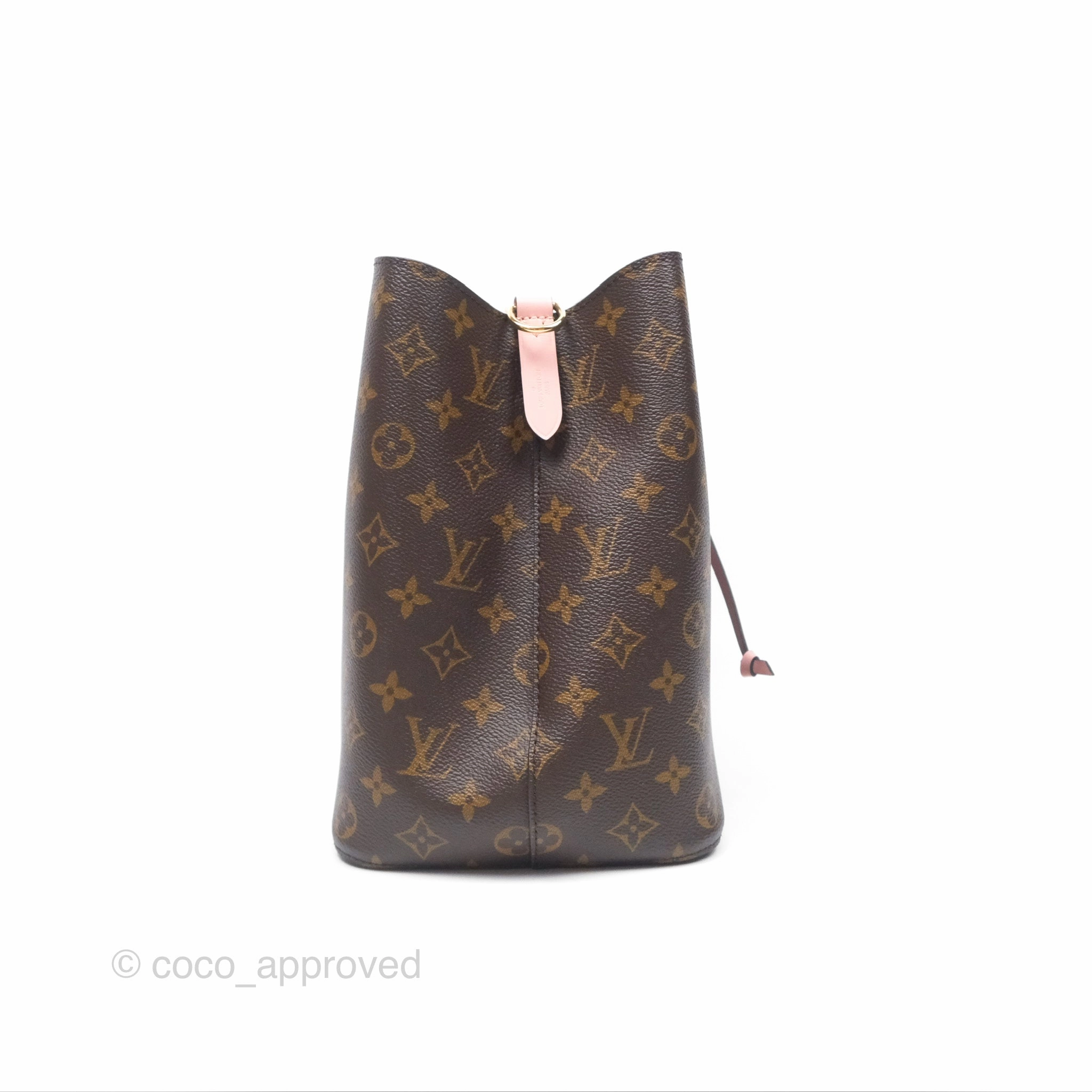 Louis Vuitton Neonoe Bucket Bag MM Monogram Canvas Rose Poudre
