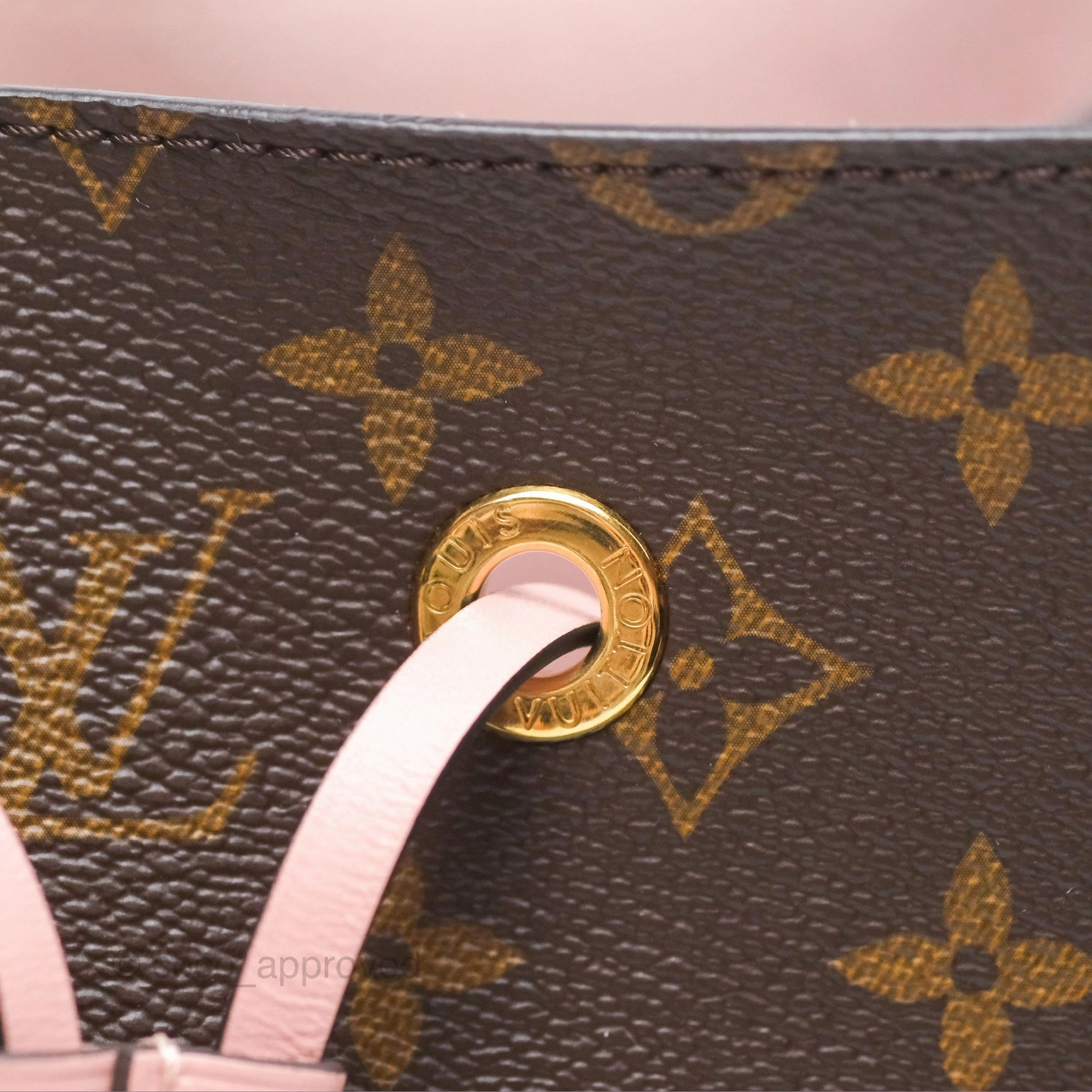 Louis Vuitton Neonoe Bucket Bag MM Monogram Canvas Rose Poudre