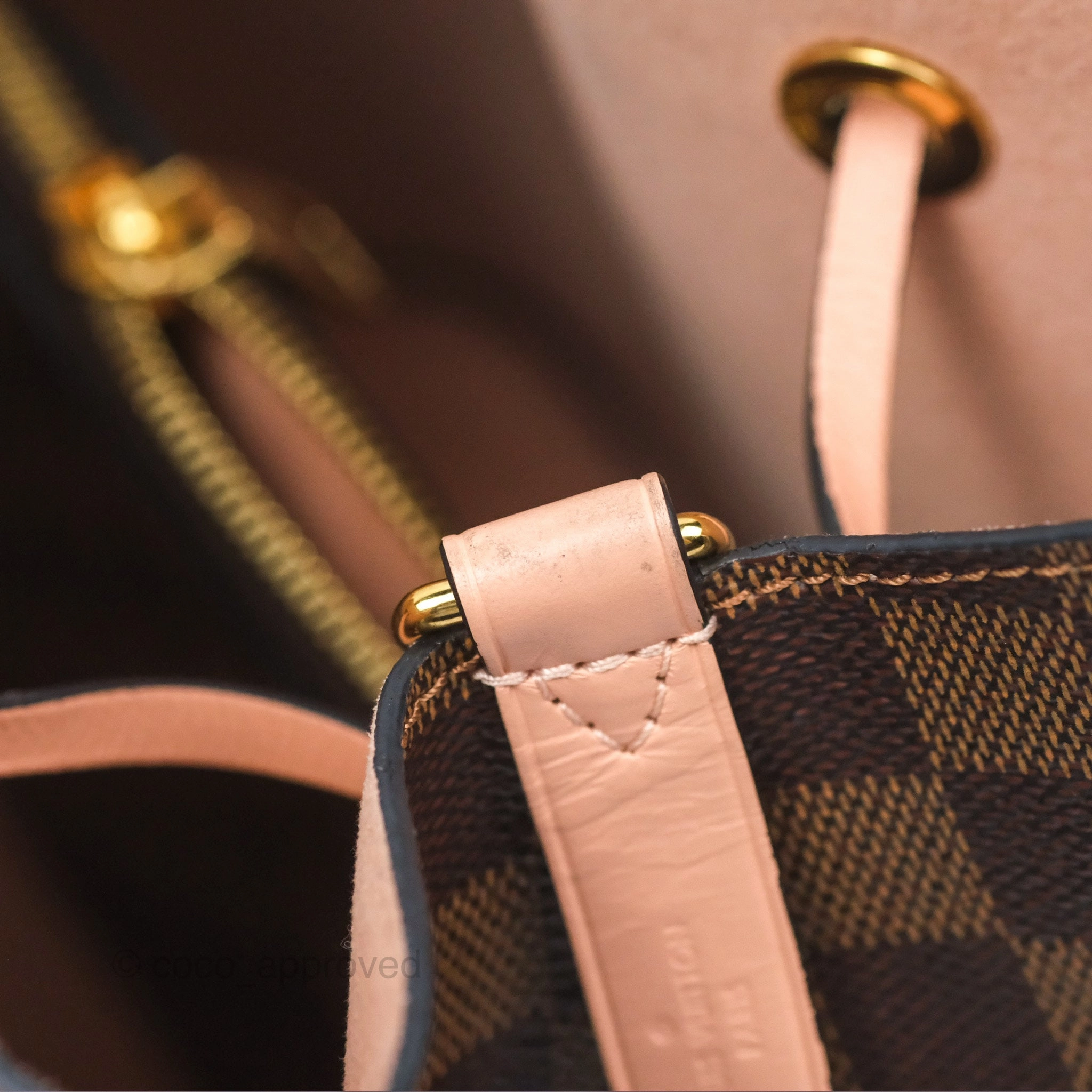 Louis Vuitton Neonoe Bucket Bag MM Monogram Canvas Rose Poudre
