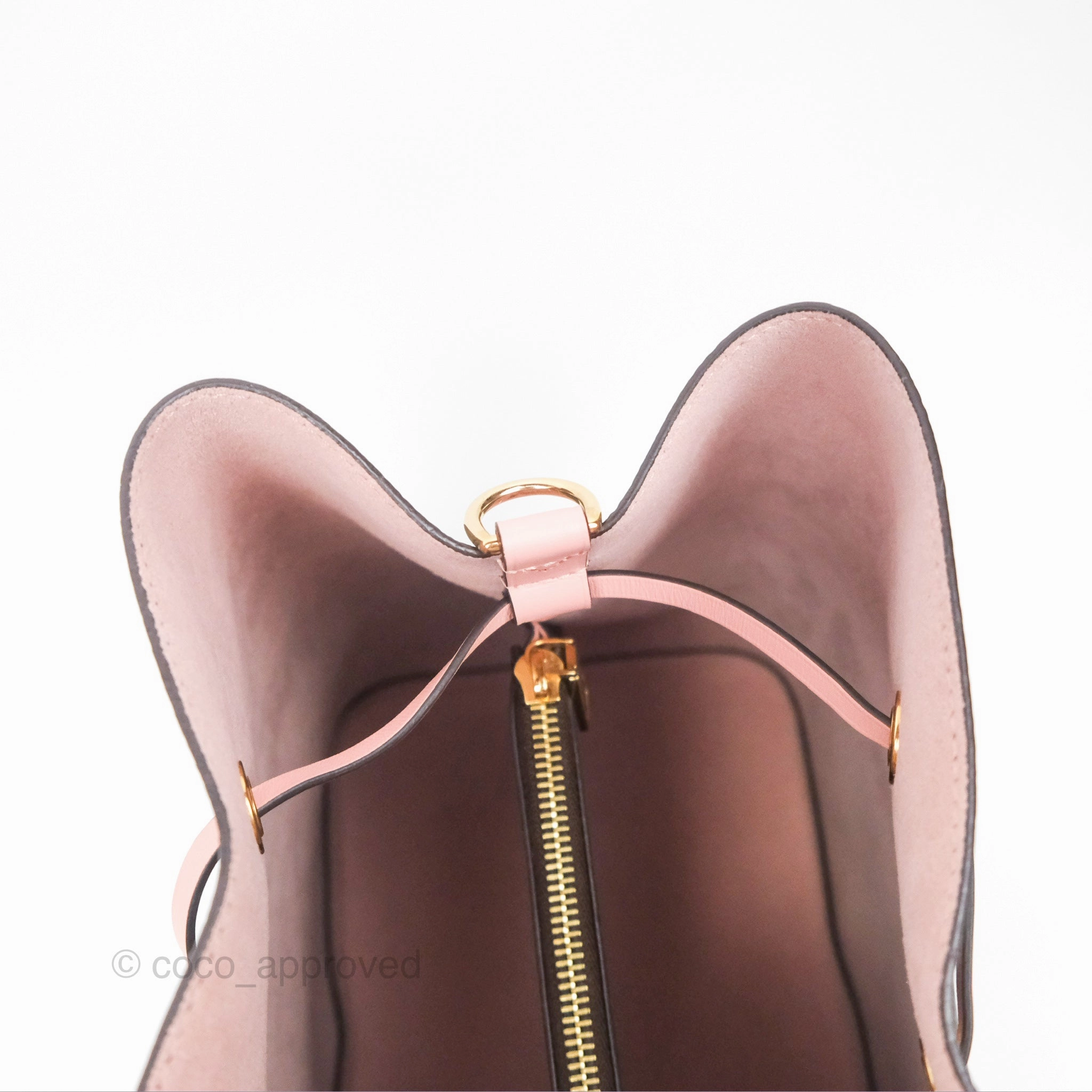 Louis Vuitton Neonoe Bucket Bag MM Monogram Canvas Rose Poudre