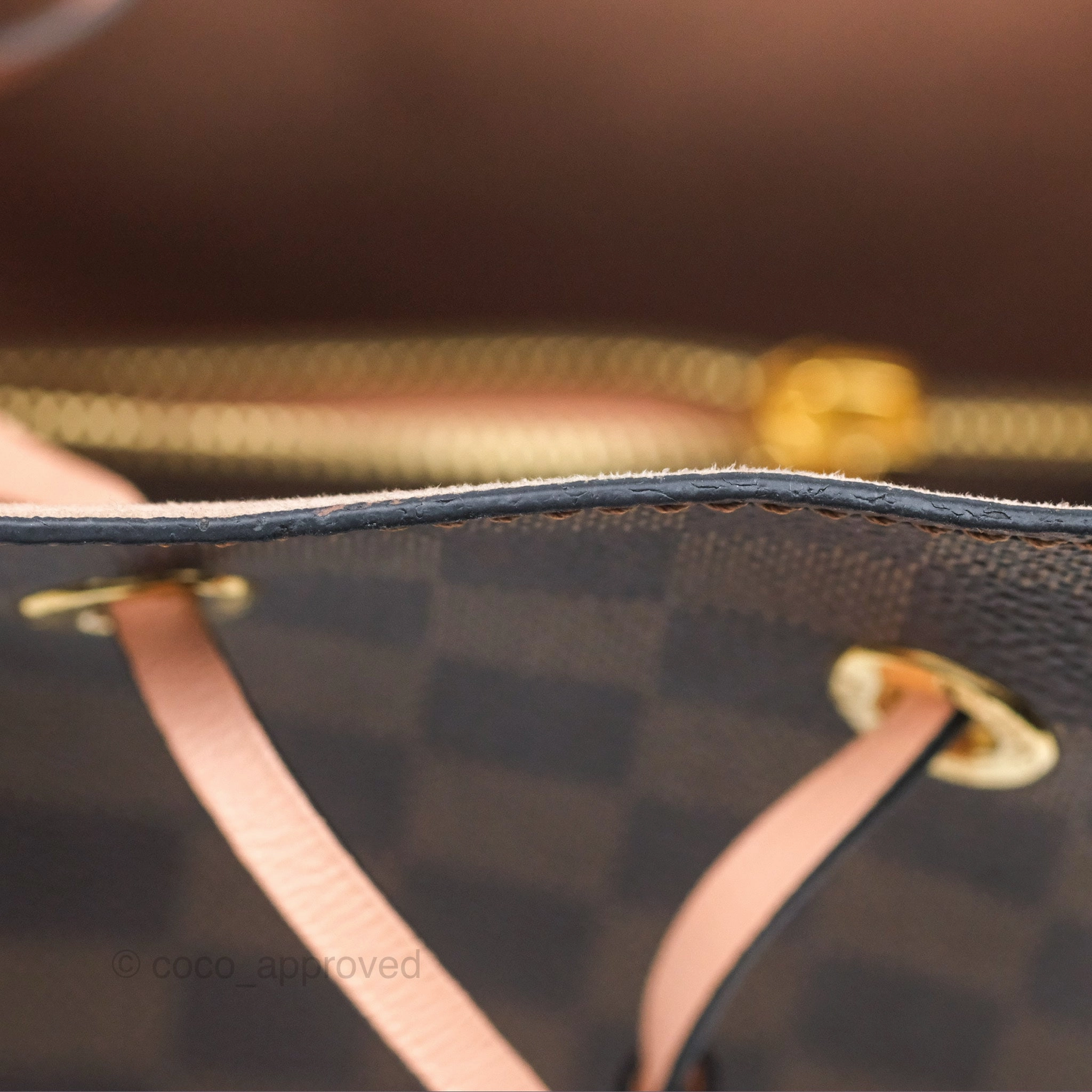 Louis Vuitton Neonoe Bucket Bag MM Monogram Canvas Rose Poudre