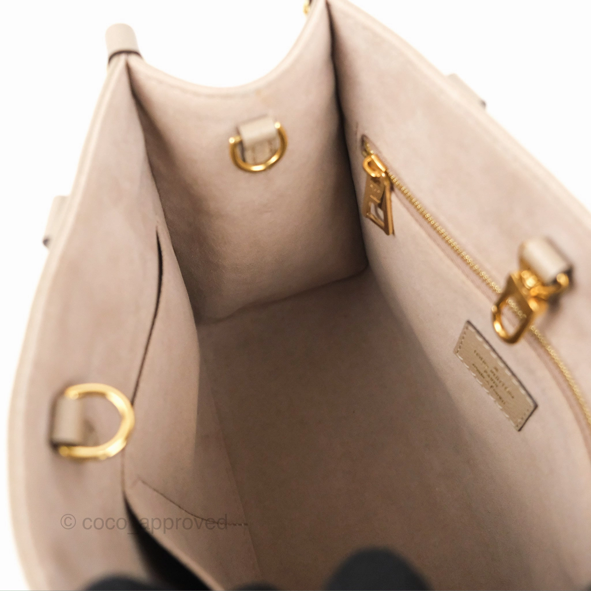 Louis Vuitton OnTheGo PM Monogram Empreinte Dove/Cream