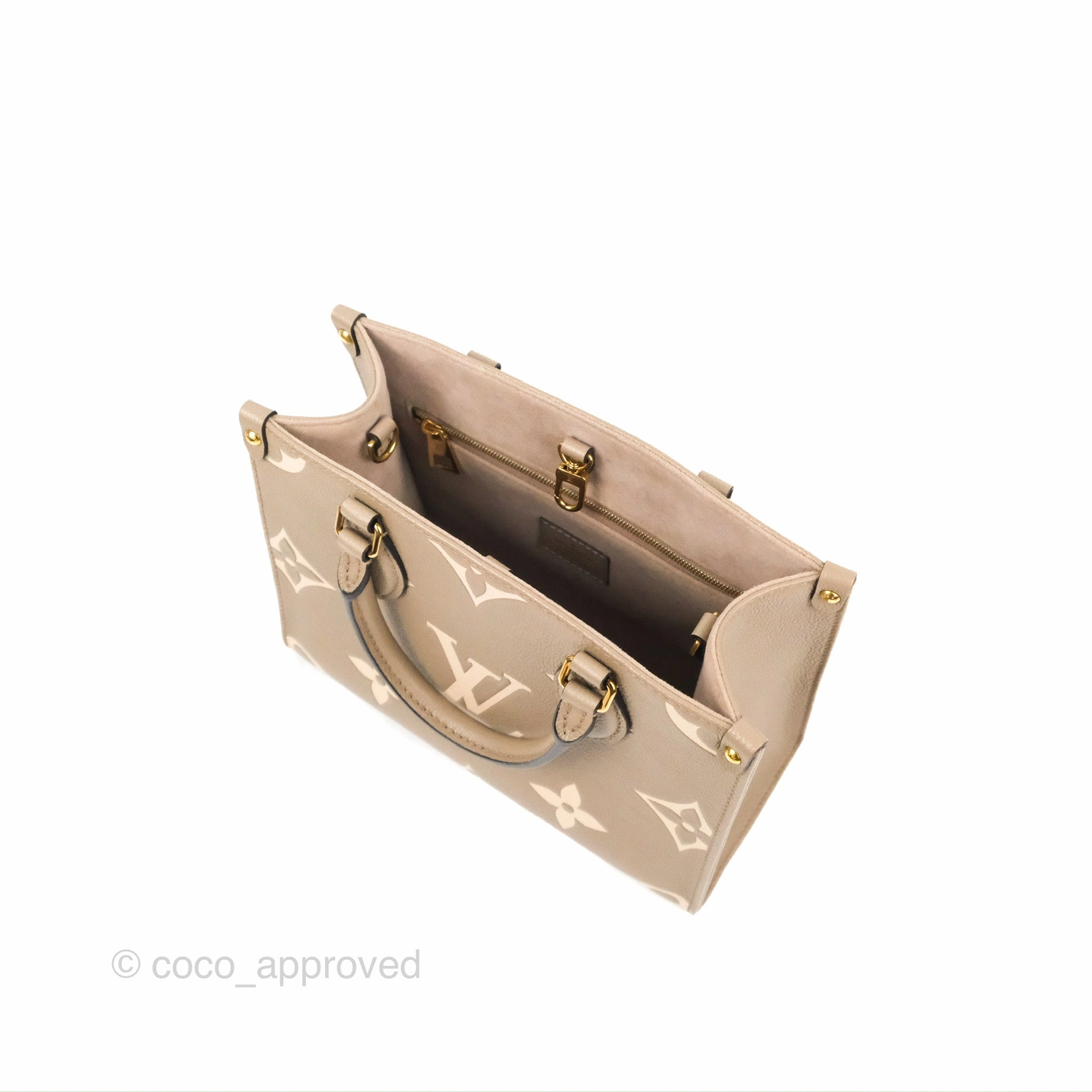 Louis Vuitton OnTheGo PM Monogram Empreinte Dove/Cream