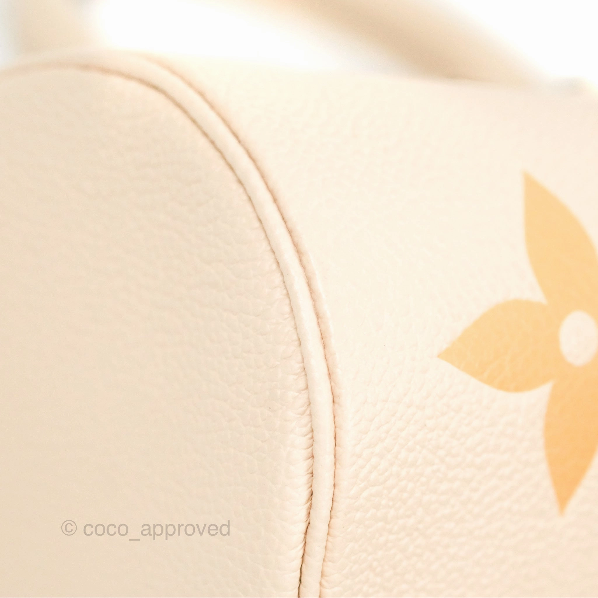 Louis Vuitton Papillon BB Giant By The Pool Empreinte Monogram Cream Saffron
