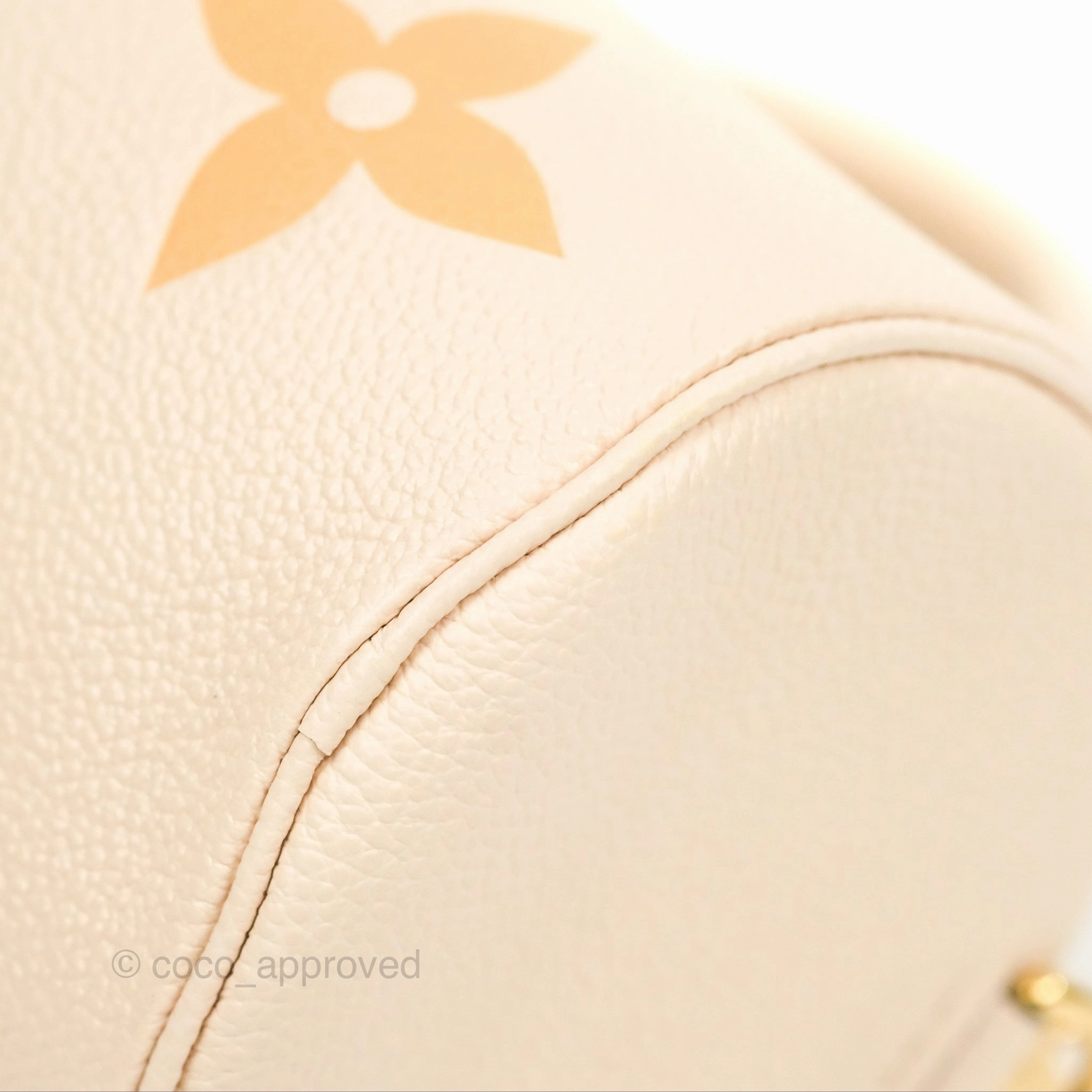 Louis Vuitton Papillon BB Giant By The Pool Empreinte Monogram Cream Saffron