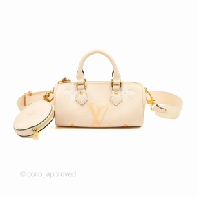 Louis Vuitton Papillon BB Giant By The Pool Empreinte Monogram Cream Saffron