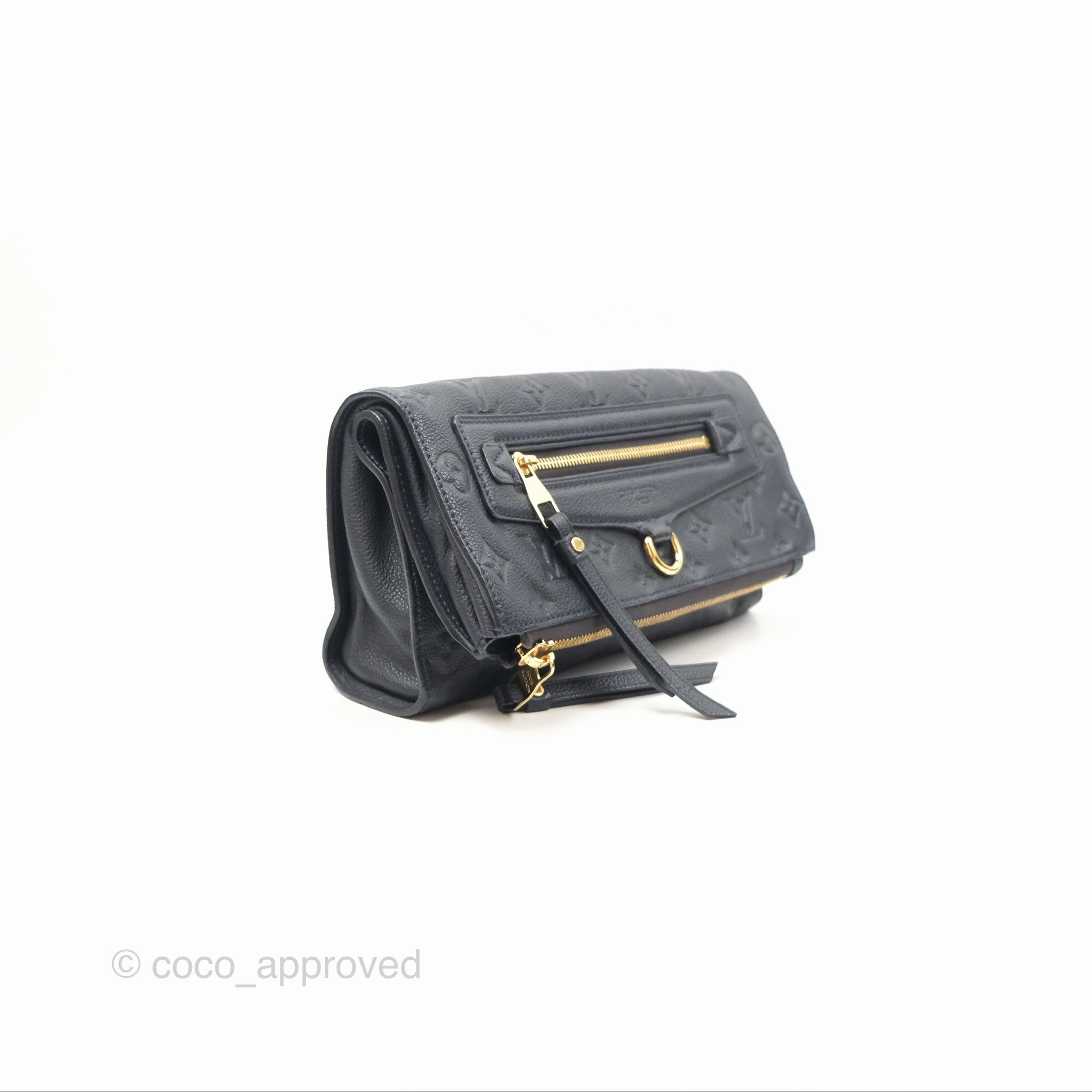 Louis Vuitton Petillante Clutch Empreinte Infini Navy