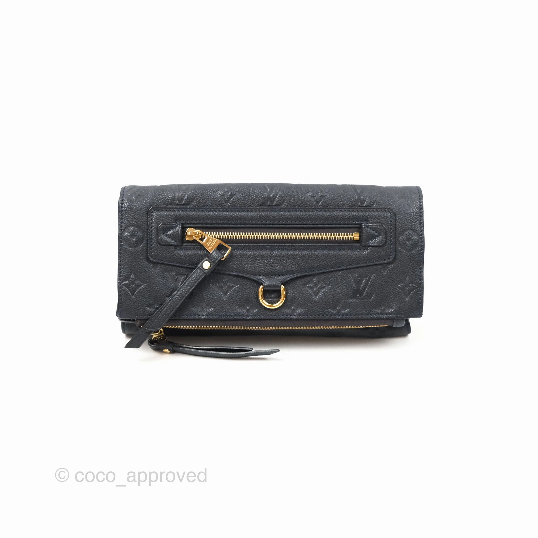 Louis Vuitton Petillante Clutch Empreinte Infini Navy