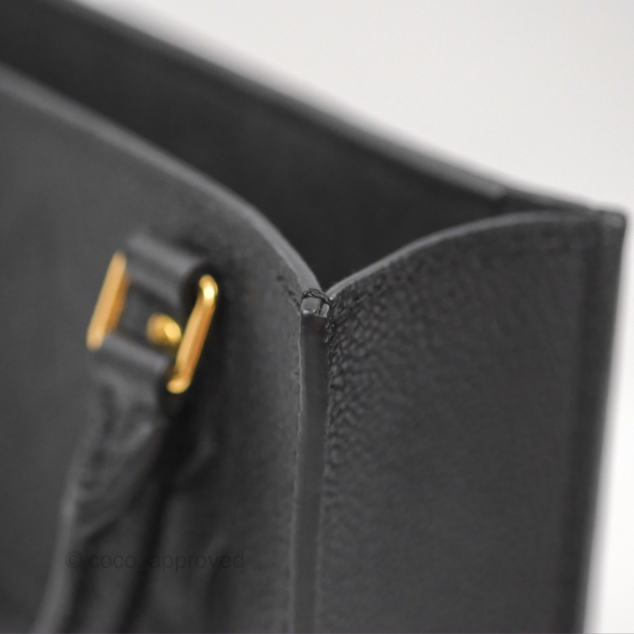 Louis Vuitton Petit Sac Plat Bag Empreinte Giant Monogram Black