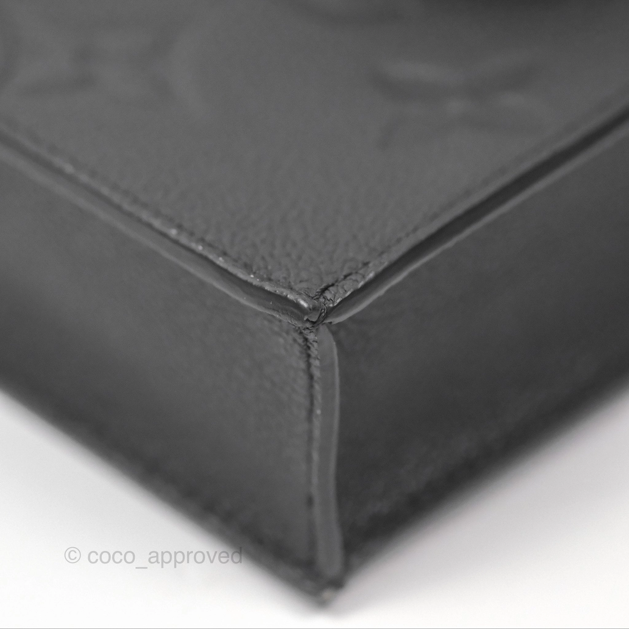 Louis Vuitton Petit Sac Plat Bag Empreinte Giant Monogram Black