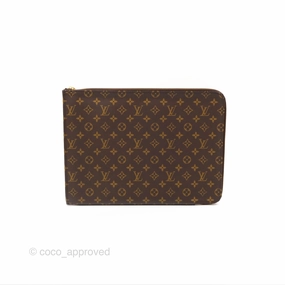 Louis Vuitton Poche Document Clutch Monogram
