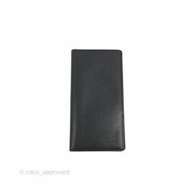 Louis Vuitton Porte Valeurs Long Wallet Black Taiga