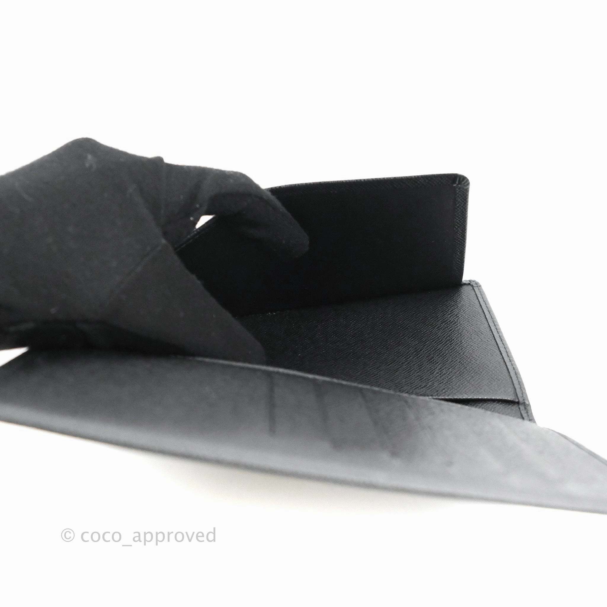 Louis Vuitton Porte Valeurs Long Wallet Black Taiga