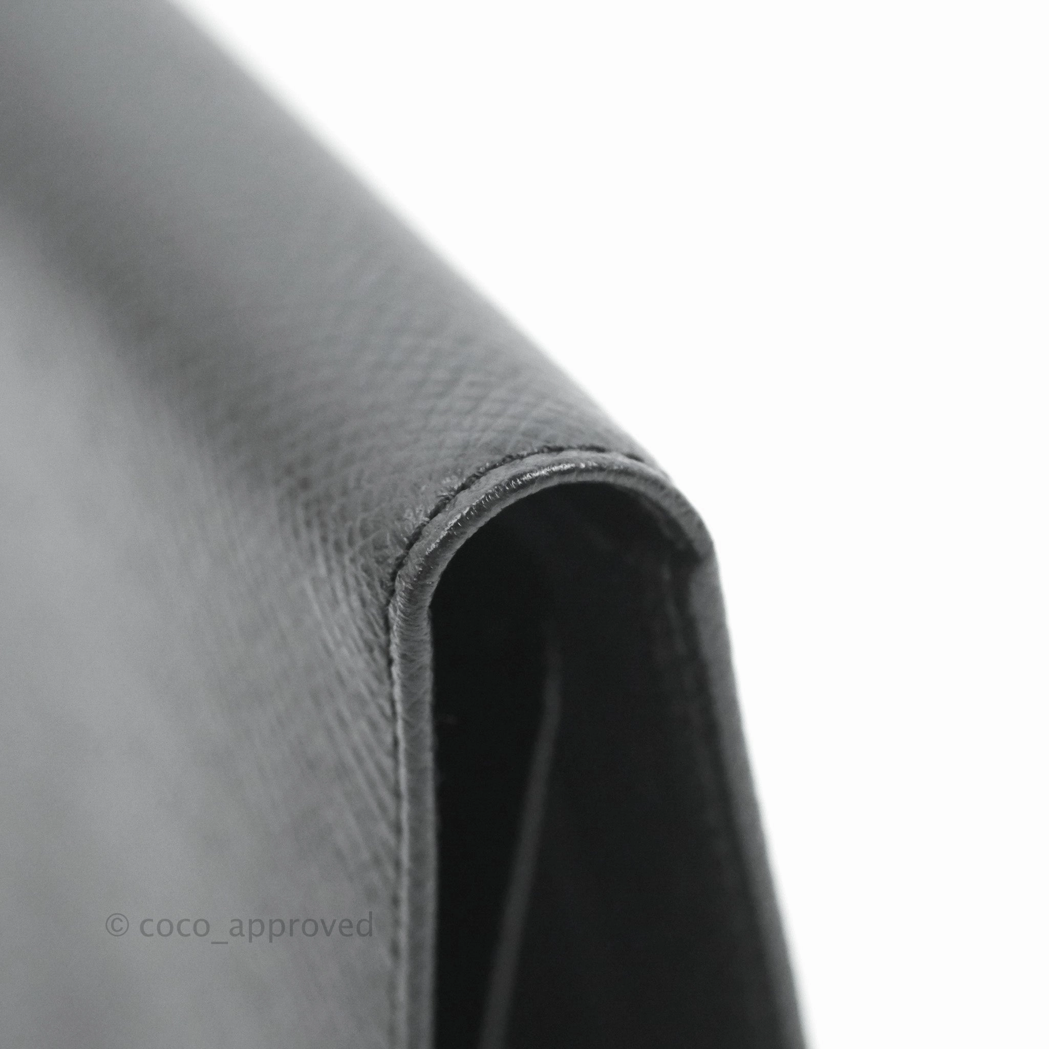 Louis Vuitton Porte Valeurs Long Wallet Black Taiga