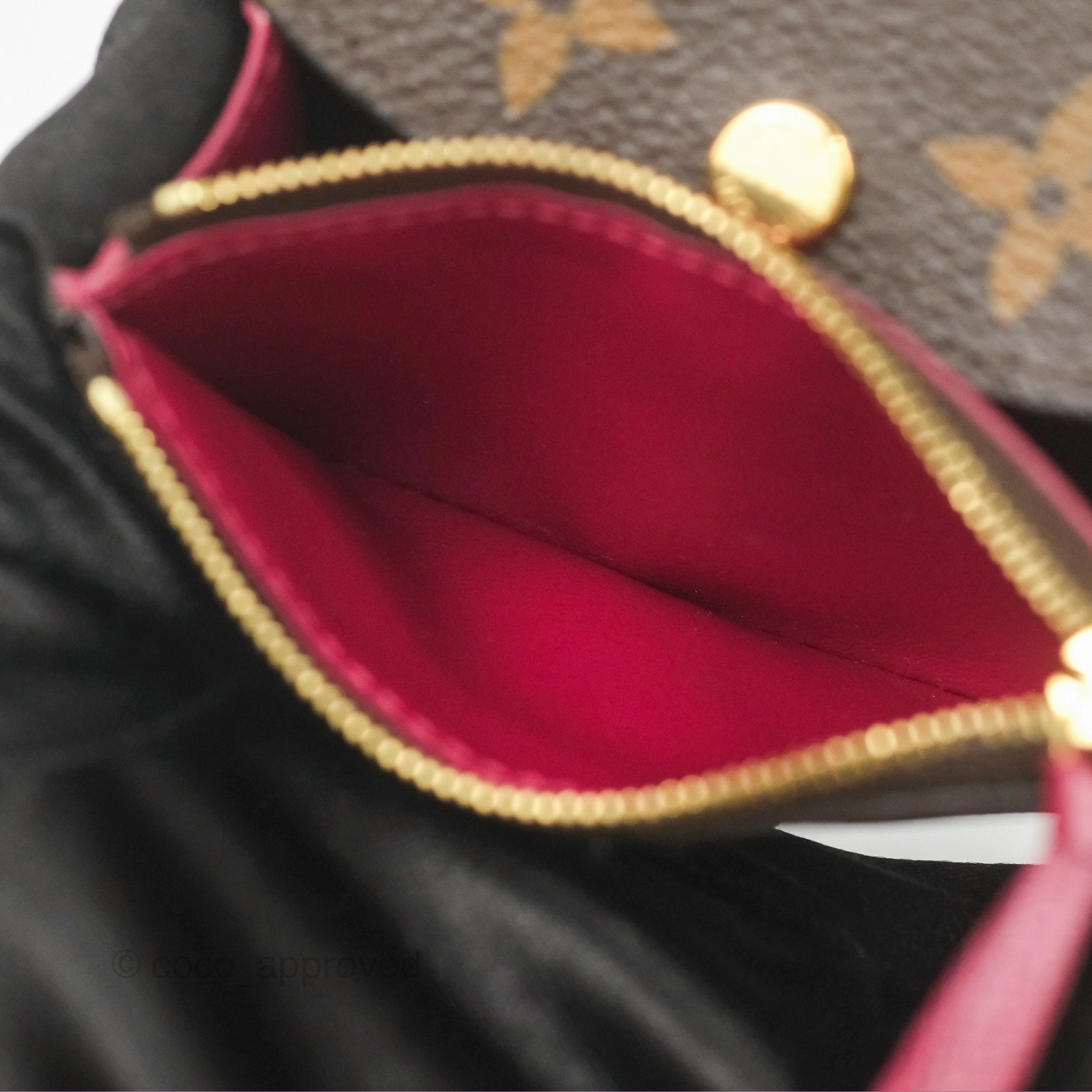 Louis Vuitton Rosalie Coin Purse Monogram Fuchsia Pink