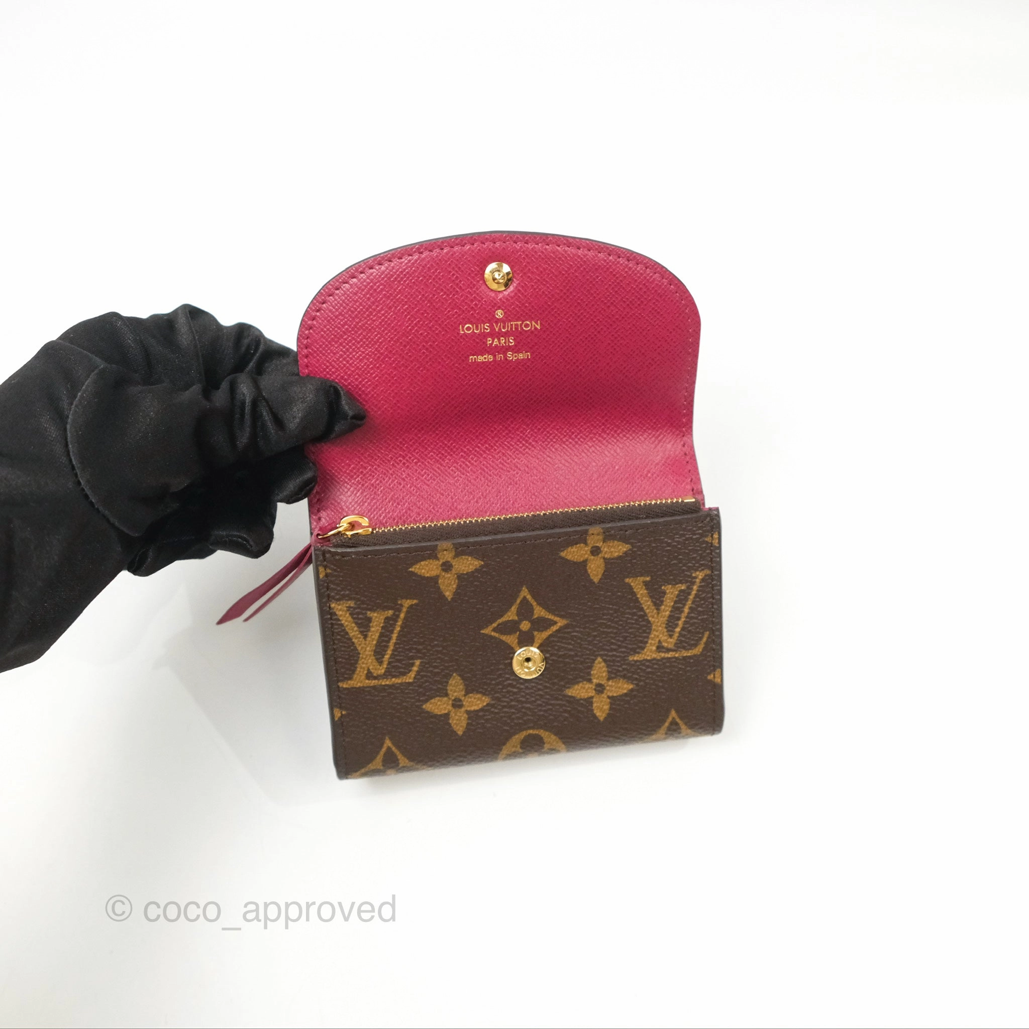 Louis Vuitton Rosalie Coin Purse Monogram Fuchsia Pink