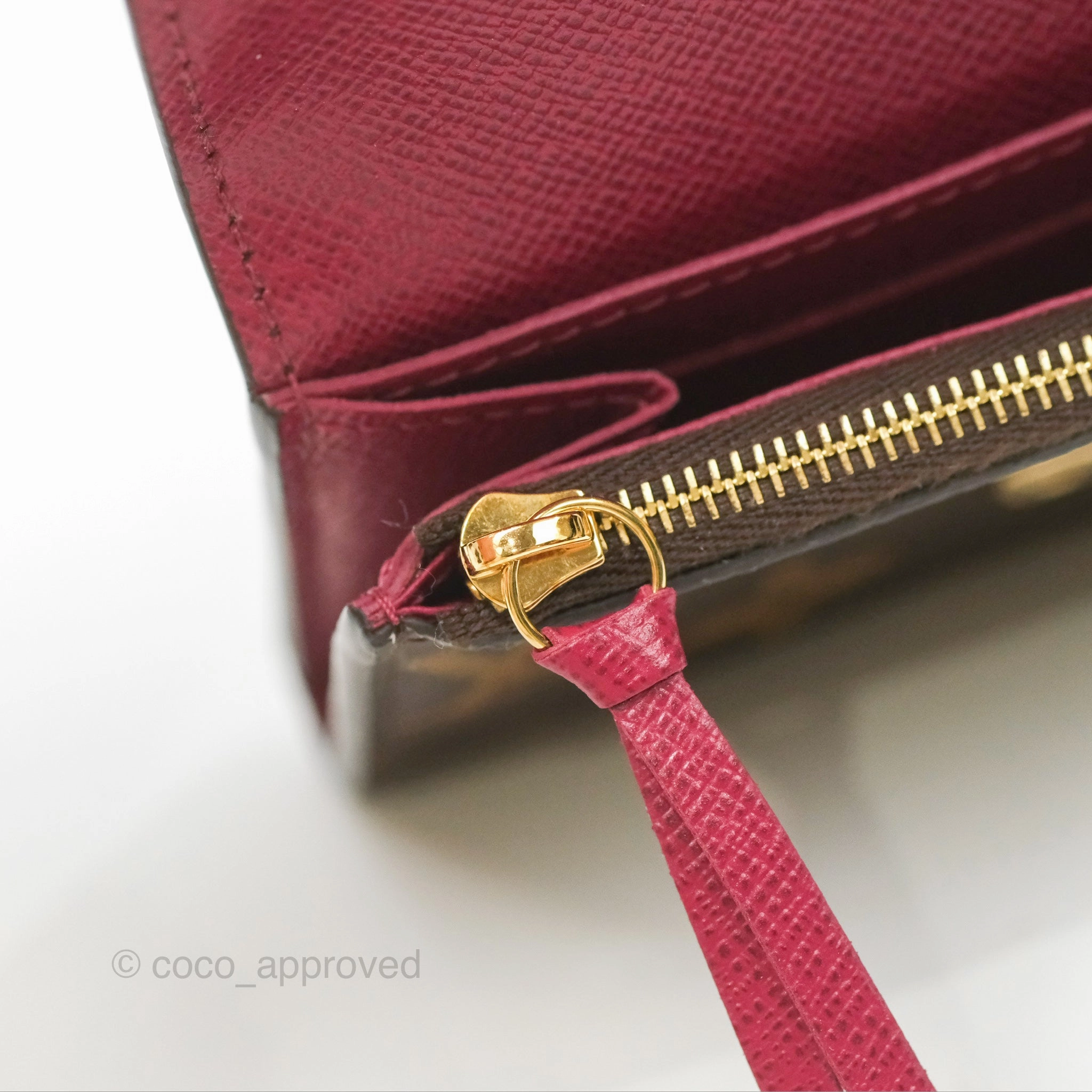 Louis Vuitton Rosalie Coin Purse Monogram Fuchsia Pink