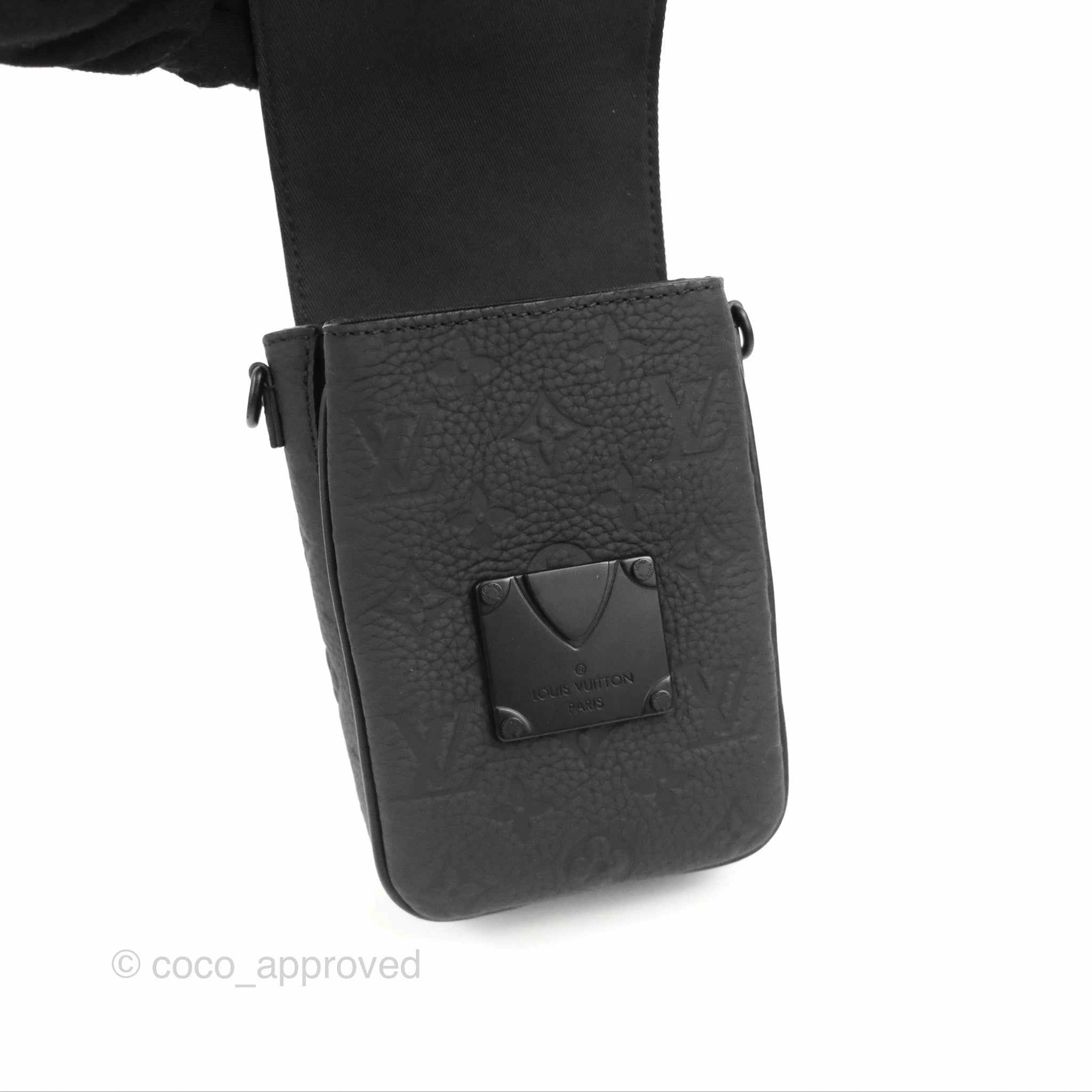 Louis Vuitton S-Lock Vertical Wearable Wallet Monogram Black