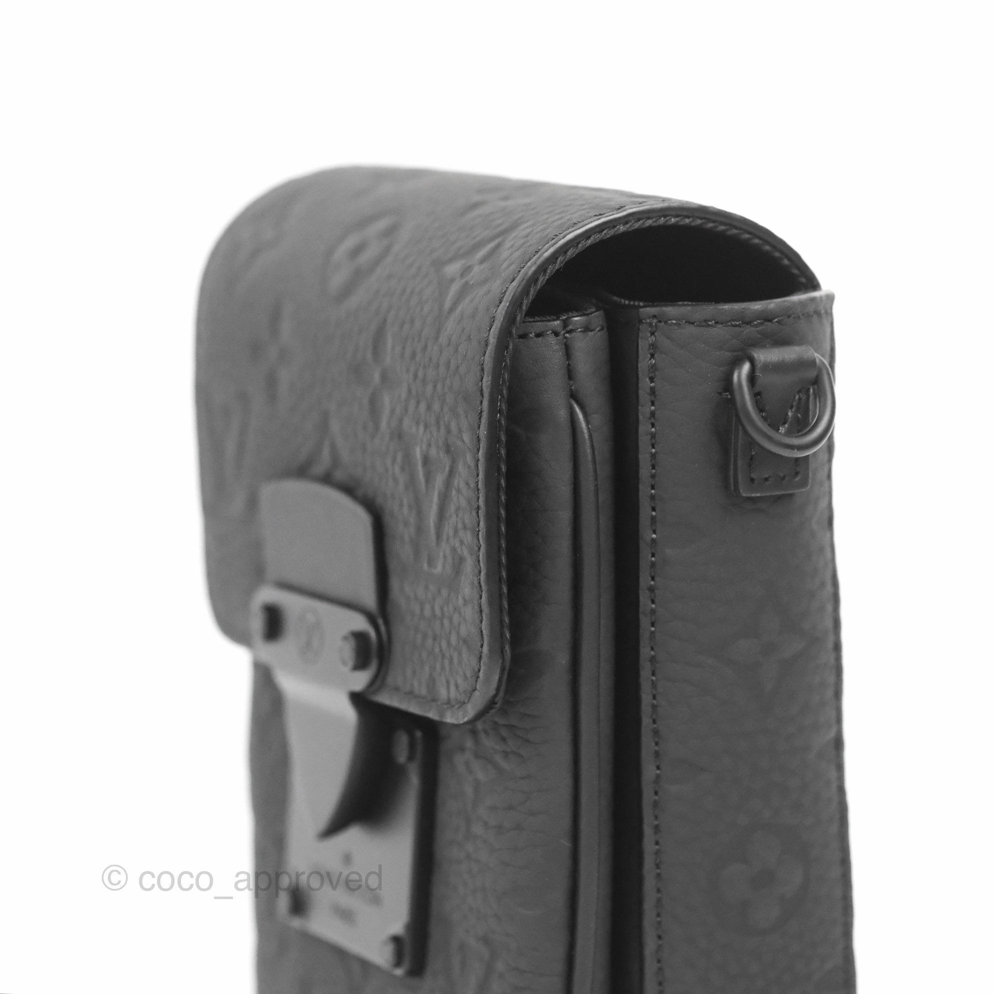 Louis Vuitton S-Lock Vertical Wearable Wallet Monogram Black
